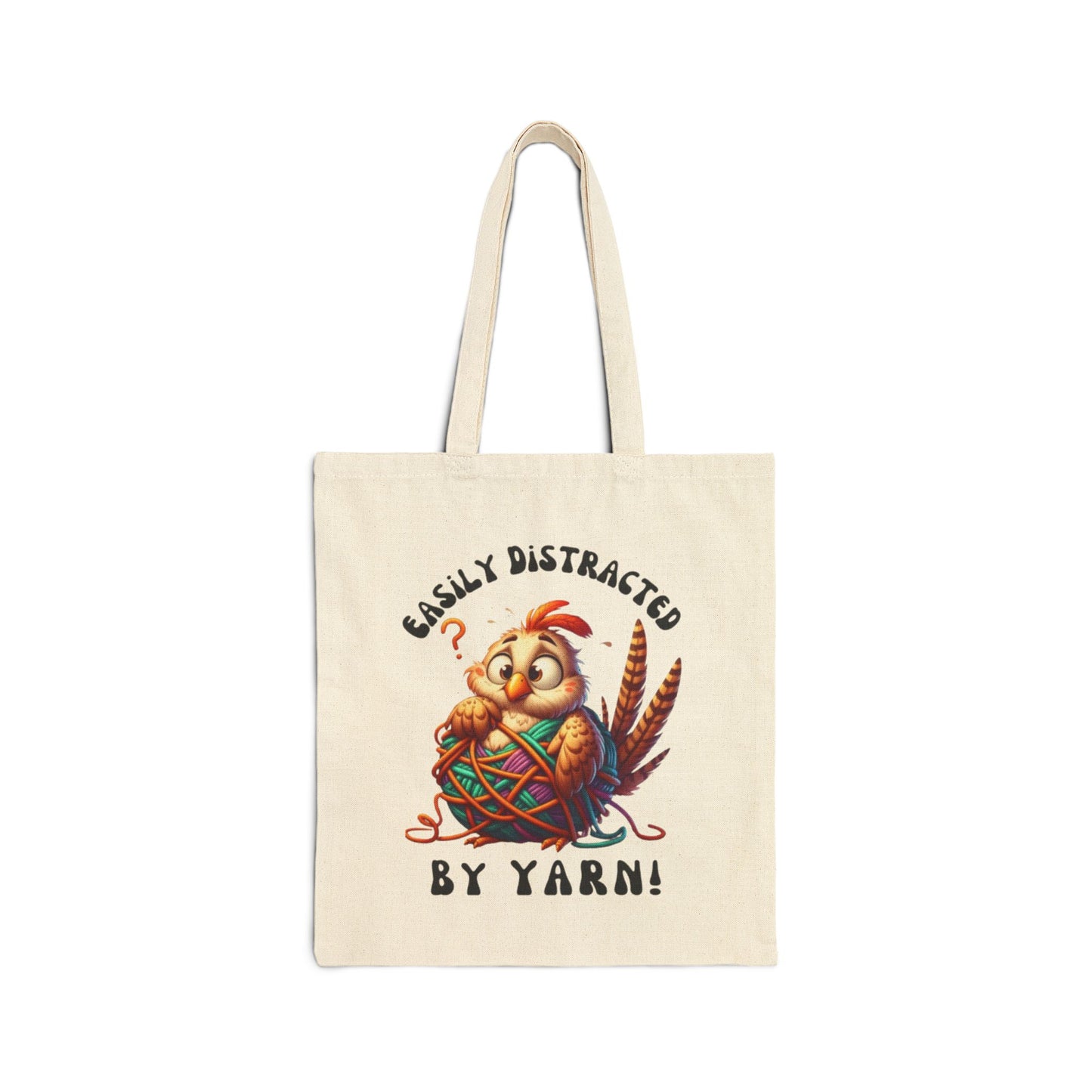 Easily Distracted by Yarn Tote Bag - Perfect Gift for Knitters and Crafters