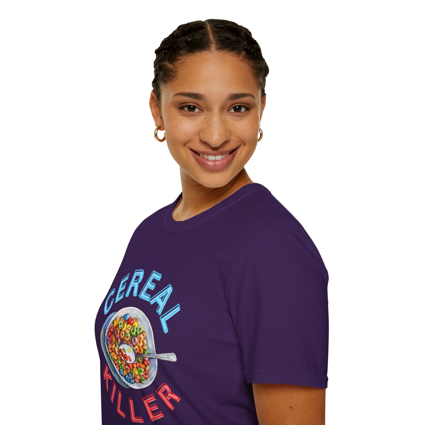 Cereal Killer Unisex Softstyle T-Shirt - Fun Humor Tee for Breakfast Lovers