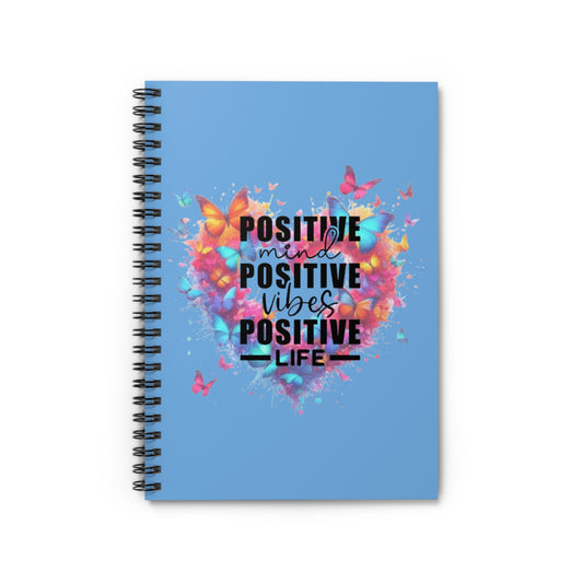 Positive Vibes Spiral Notebook - Inspiring Affirmation Journal