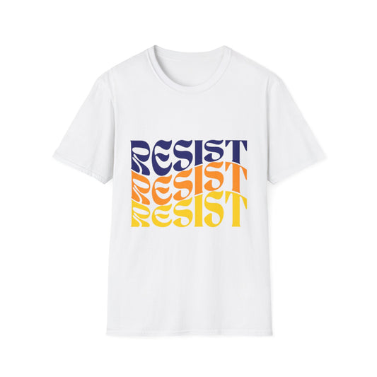 Unisex Softstyle T-Shirt - Bold 'RESIST' Graphic Tee for Activism and Empowerment