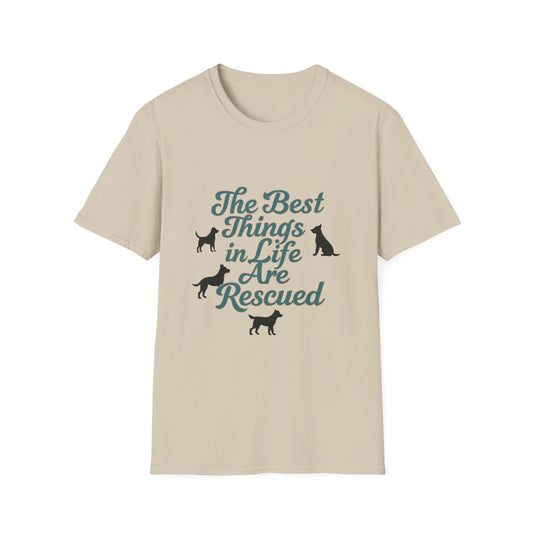 Rescue Dogs Unisex T-Shirt, Pet Lover Gift, Animal Rescue Shirt, Dog Adoption Tee, Gift for Dog Lovers