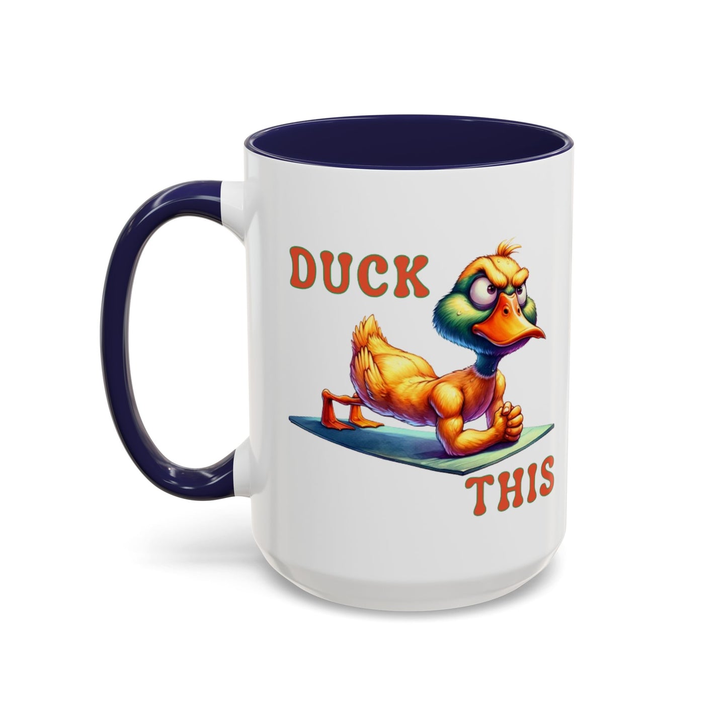 Quirky Duck Yoga Mug - Funny Coffee Cup for Yoga Lovers, Gift for Friends, Exercise Motivation, Duck This Mug