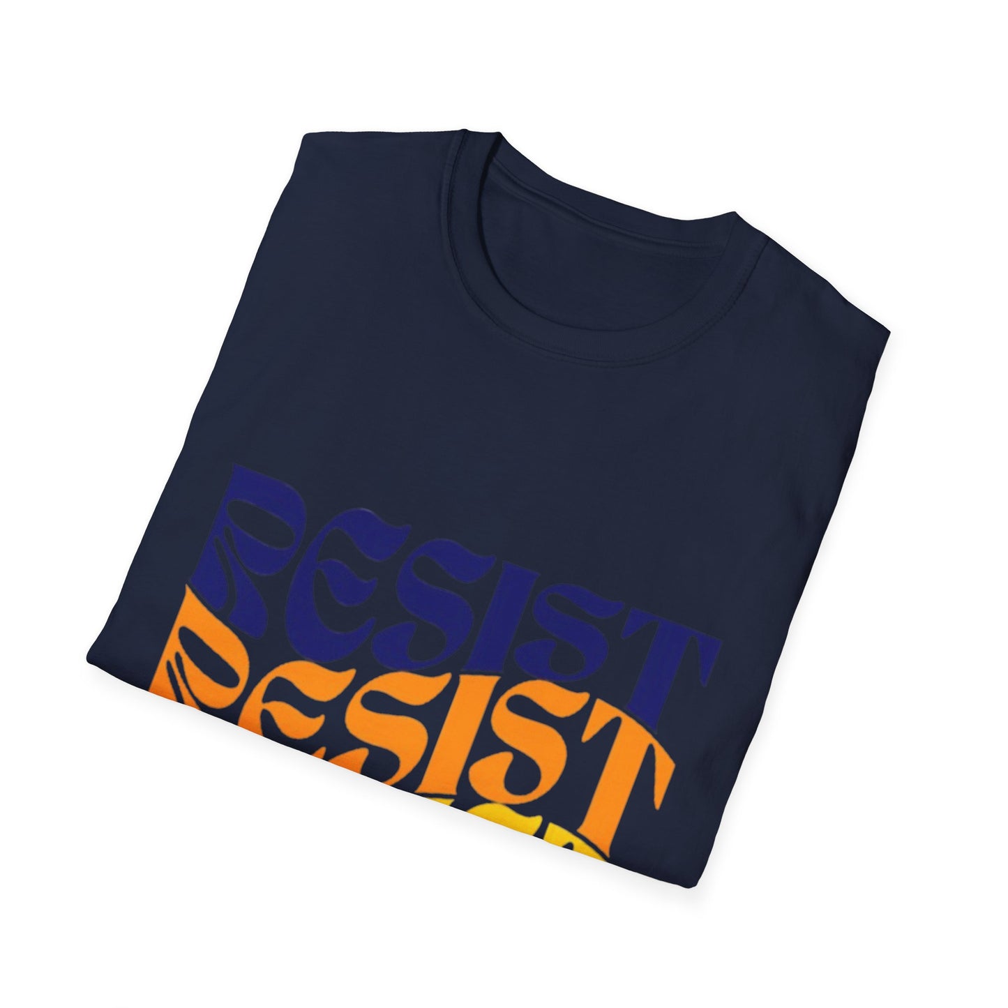 Unisex Softstyle T-Shirt - Bold 'RESIST' Graphic Tee for Activism and Empowerment