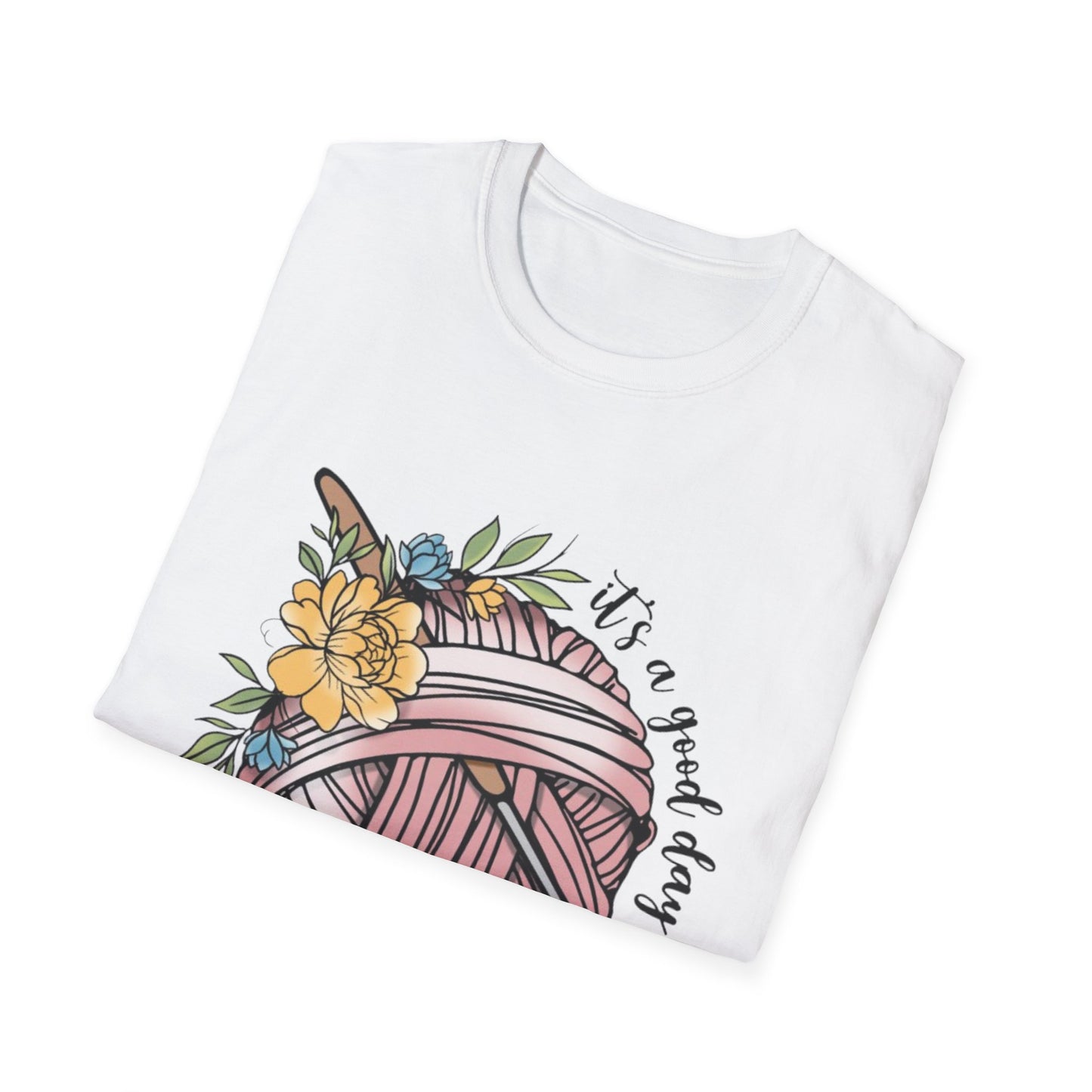 Crochet Lover's Unisex Softstyle T-Shirt - Perfect Gift for Crafters, Summer Tee, Handmade Art Apparel, Yarn Enthusiasts, Crochet Day!