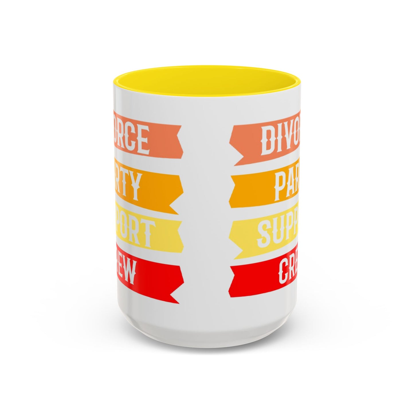 Divorce Party Coffee Mug, Fun Support Crew Mug, Gift for Friends, Celebrate Healing, Offset Accent Mug