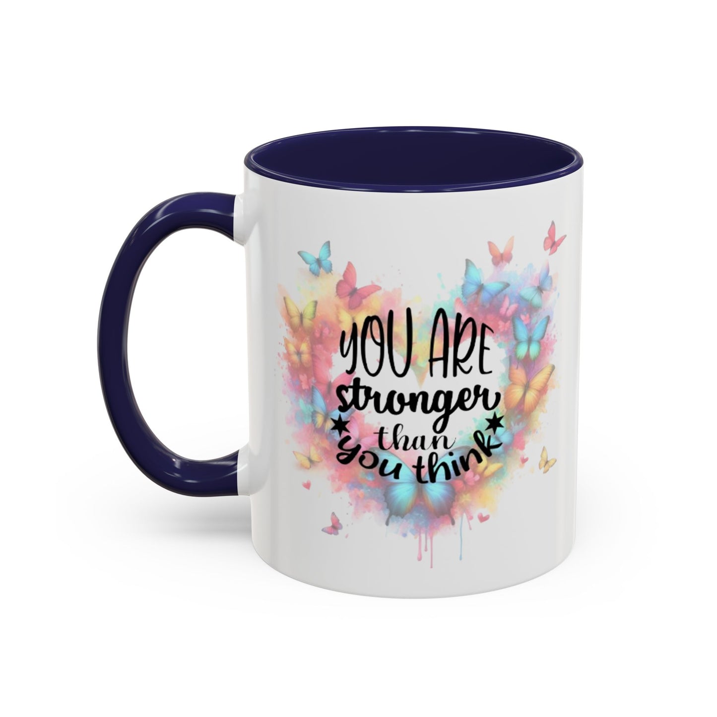 Inspirational Butterfly Coffee Mug, Motivational Gift for Friends, Colorful Mug for Tea Lover, Positive Affirmation, Self-Care Sip