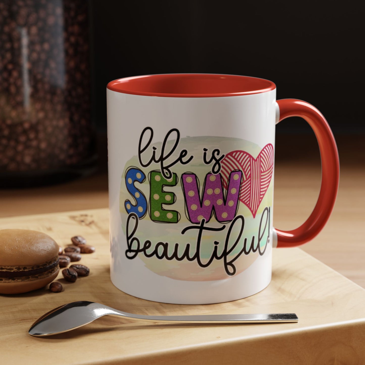 Sewing-Themed Coffee Mug – Perfect Gift for Crafters, Quilters, Birthday, Gift for Her, Inspirational Mug