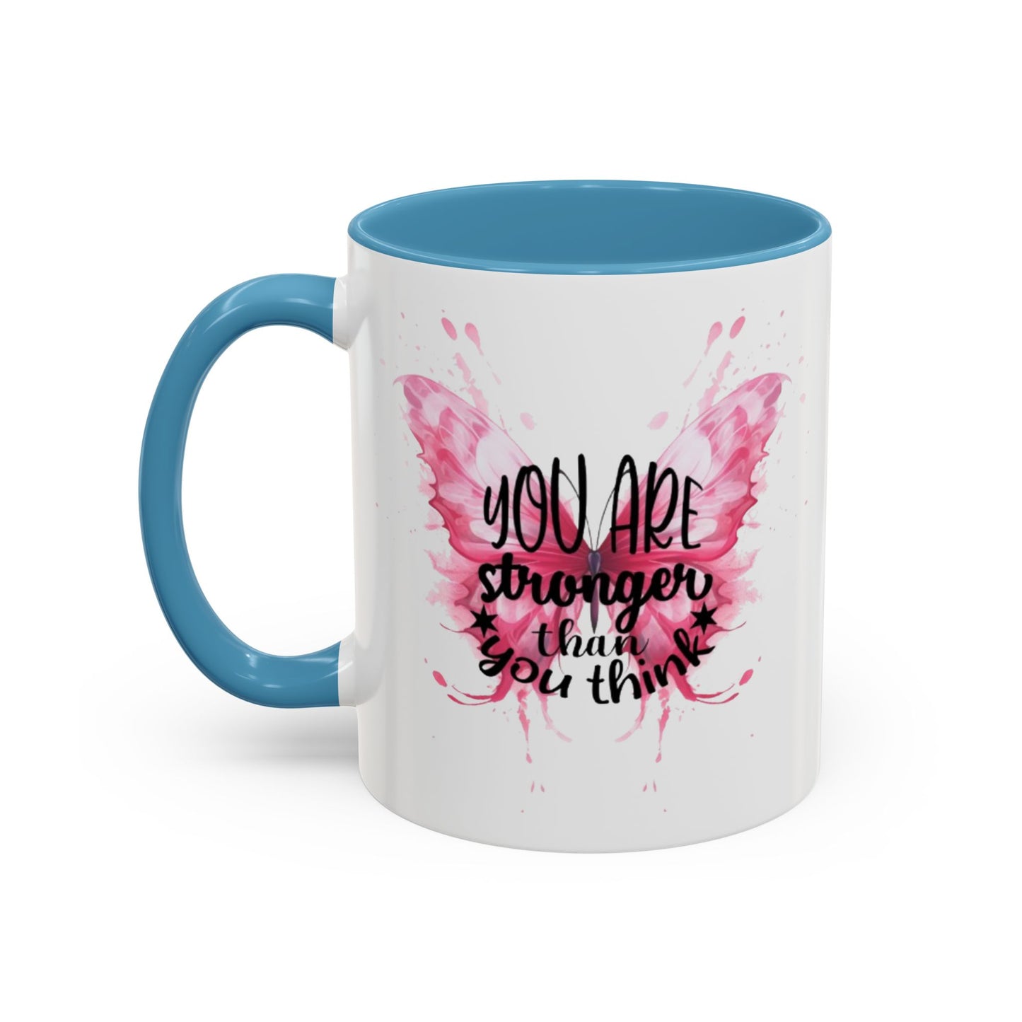Inspirational Butterfly Coffee Mug, Empowerment Gift, Motivational Drinkware, Self-Care Mug, Butterfly Decor, Pink Mug
