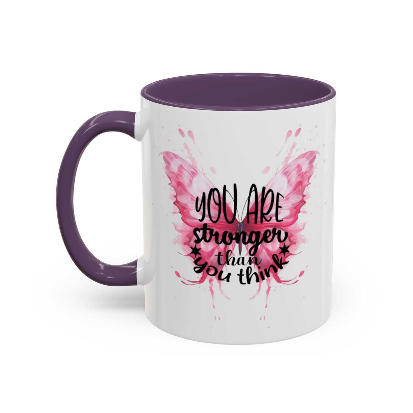 Inspirational Butterfly Coffee Mug, Empowerment Gift, Motivational Drinkware, Self-Care Mug, Butterfly Decor, Pink Mug