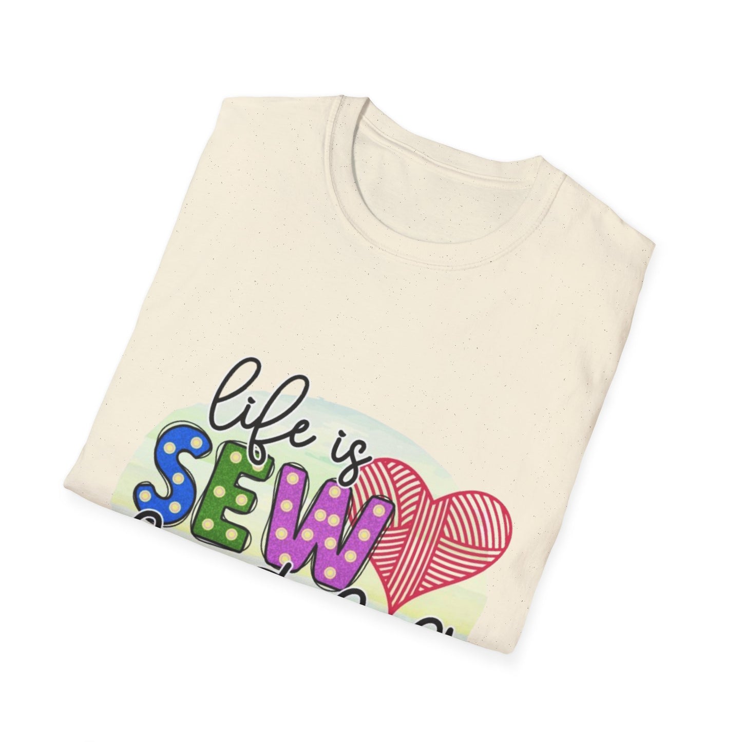 Sewing Enthusiast T-Shirt - Life is Sew Beautiful, Gift for Sewers, Craft Lovers, Quilters, DIY Apparel, Sewing Gifts