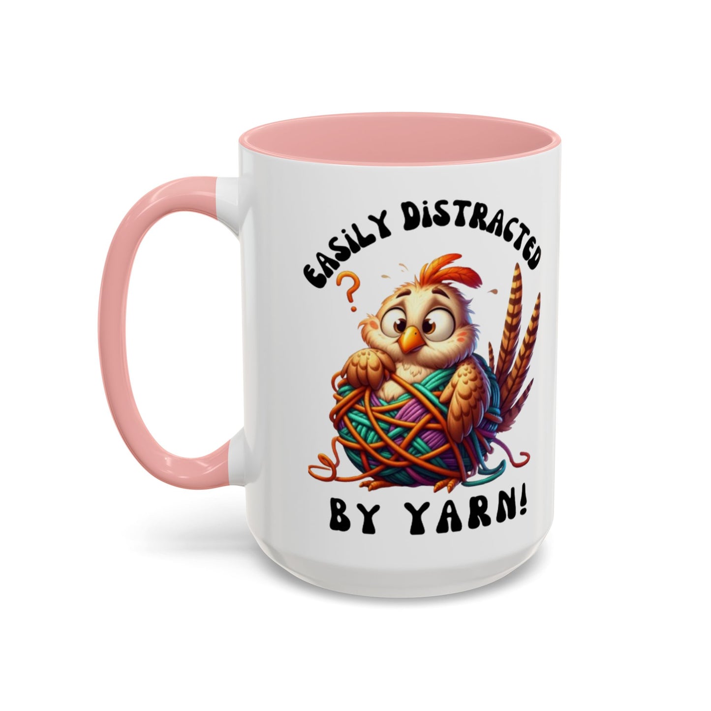 Whimsical Yarn Lover's Coffee Mug – Perfect Gift for Crafters, Crafting Enthusiasts, Cozy Home Decor, Fun Accent Mug