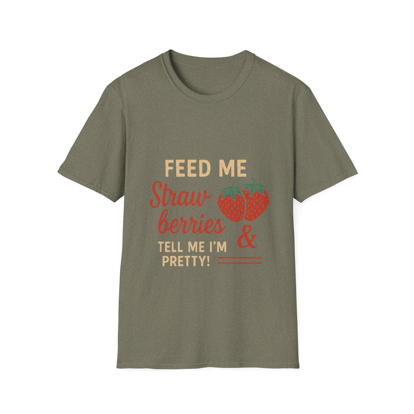 Cute Strawberry Graphic T-Shirt, Funny Gift, Summer Fashion, Foodie Tee, Unisex Shirt for Fruit Lovers