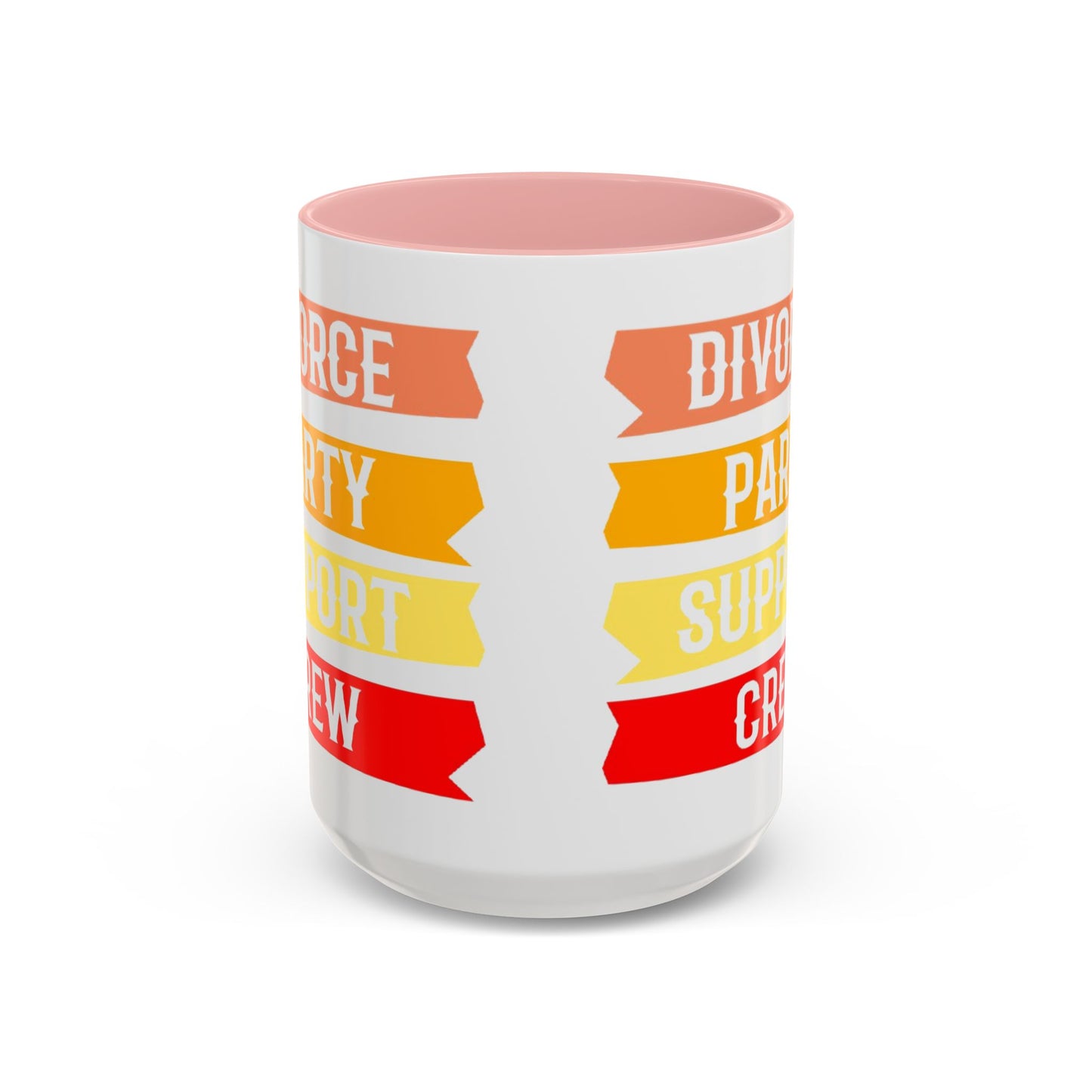 Divorce Party Coffee Mug, Fun Support Crew Mug, Gift for Friends, Celebrate Healing, Offset Accent Mug
