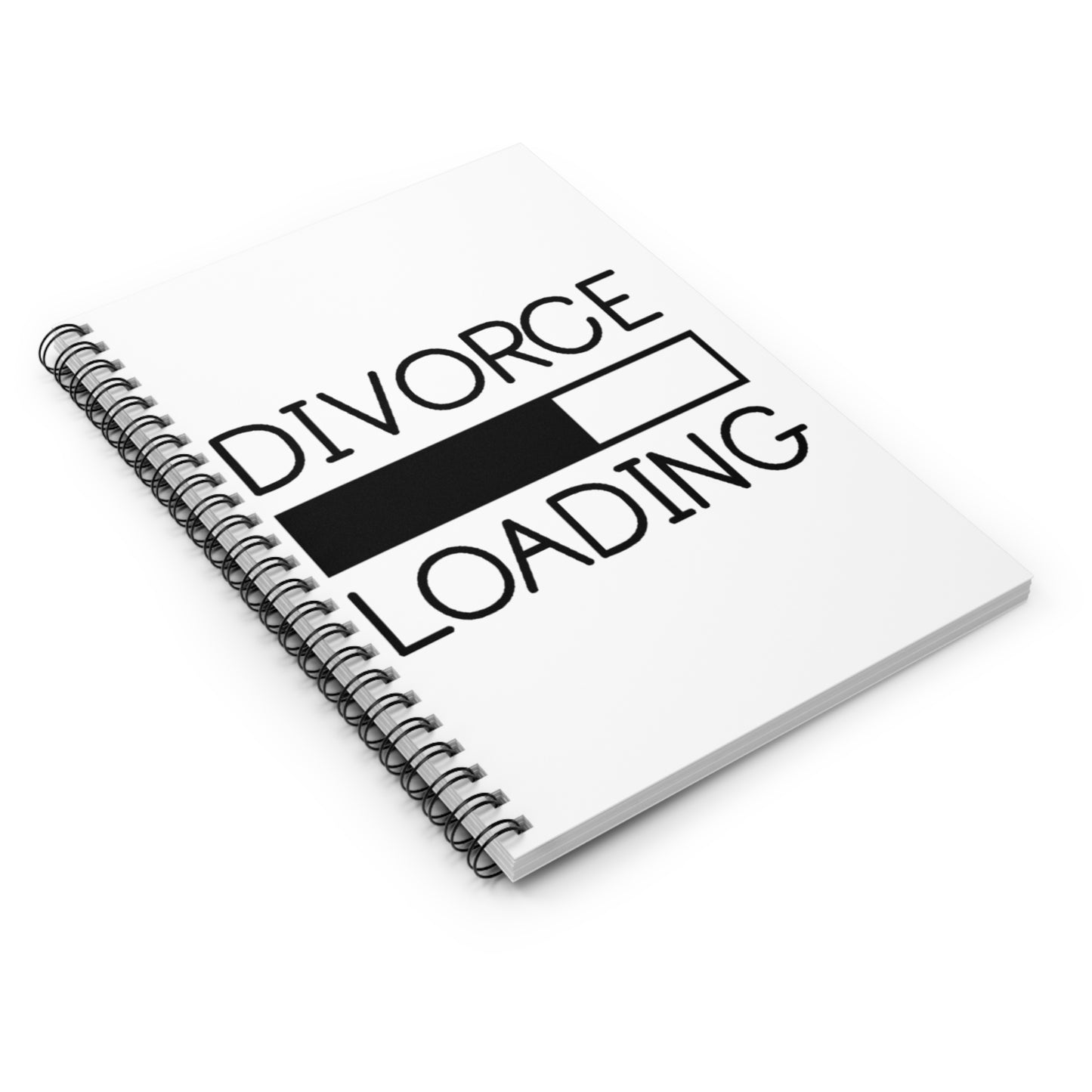 Divorce Loading Spiral Notebook, Funny Journal for Divorcees, Self-Care Gift, Office Supplies, Creative Writing, Stress Relief