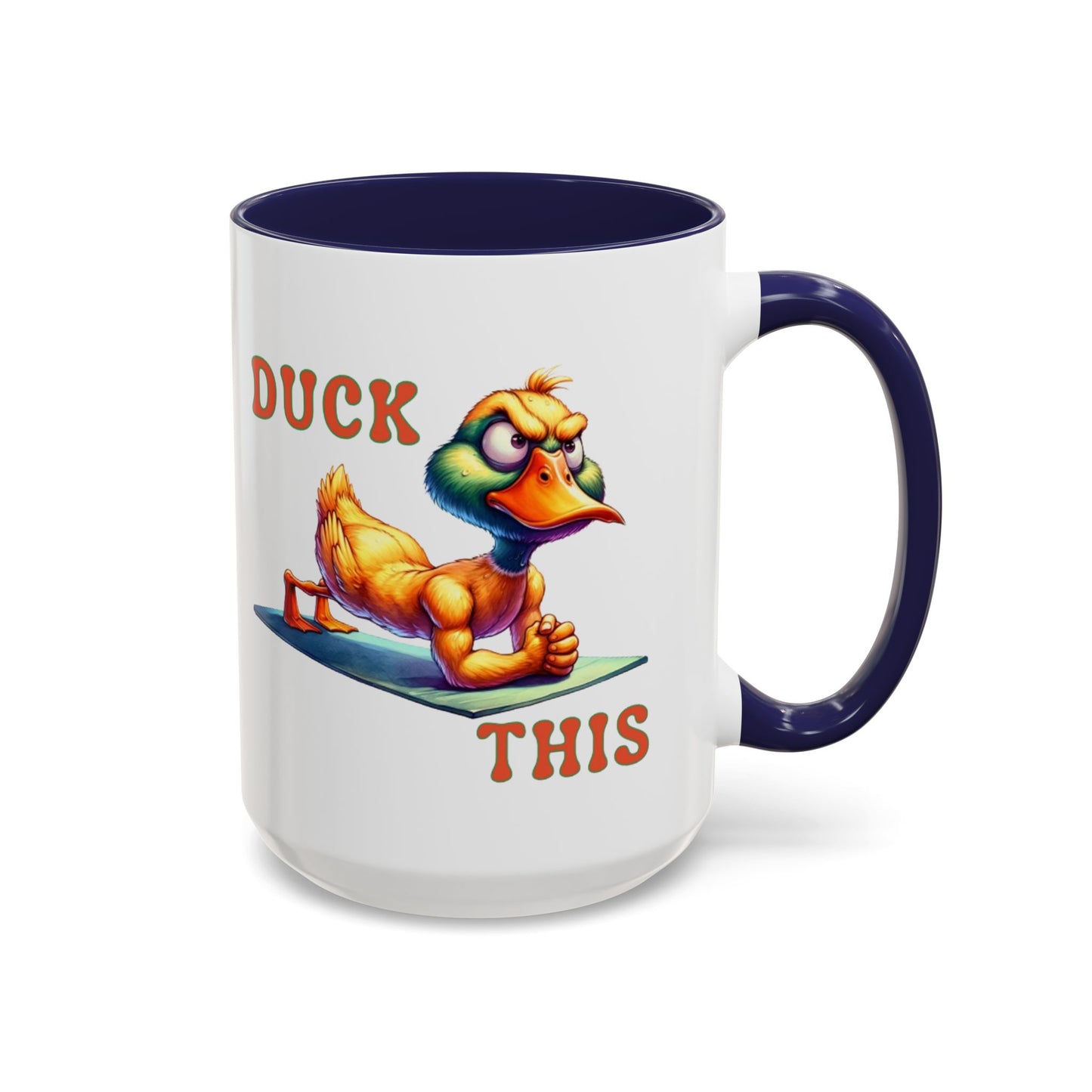 Quirky Duck Yoga Mug - Funny Coffee Cup for Yoga Lovers, Gift for Friends, Exercise Motivation, Duck This Mug