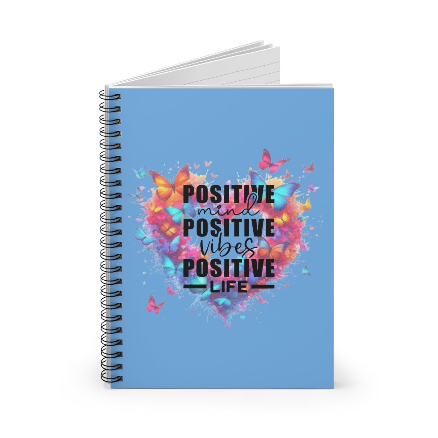 Positive Vibes Spiral Notebook - Inspiring Affirmation Journal
