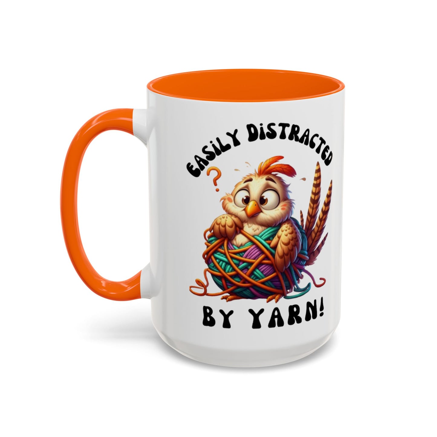 Whimsical Yarn Lover's Coffee Mug – Perfect Gift for Crafters, Crafting Enthusiasts, Cozy Home Decor, Fun Accent Mug