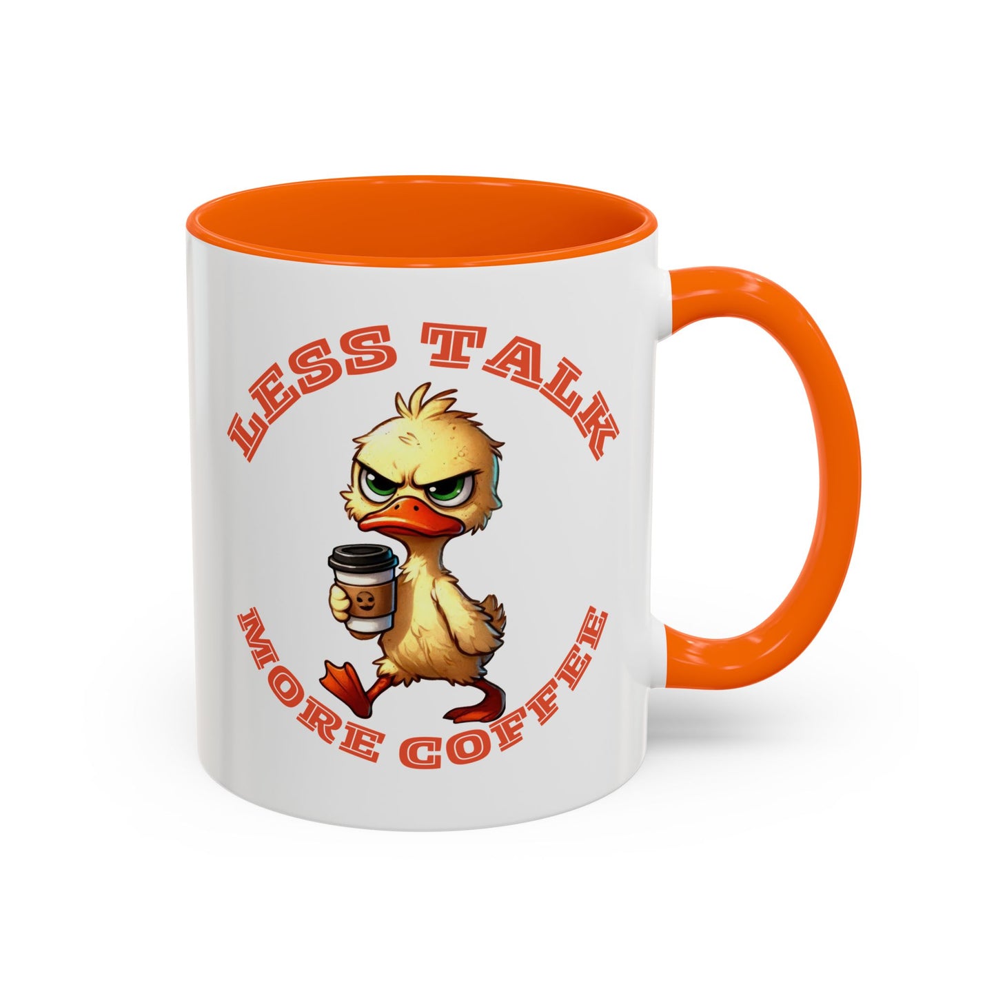 Funny Duck Coffee Mug - Less Talk More Coffee - Perfect for Coffee Lovers