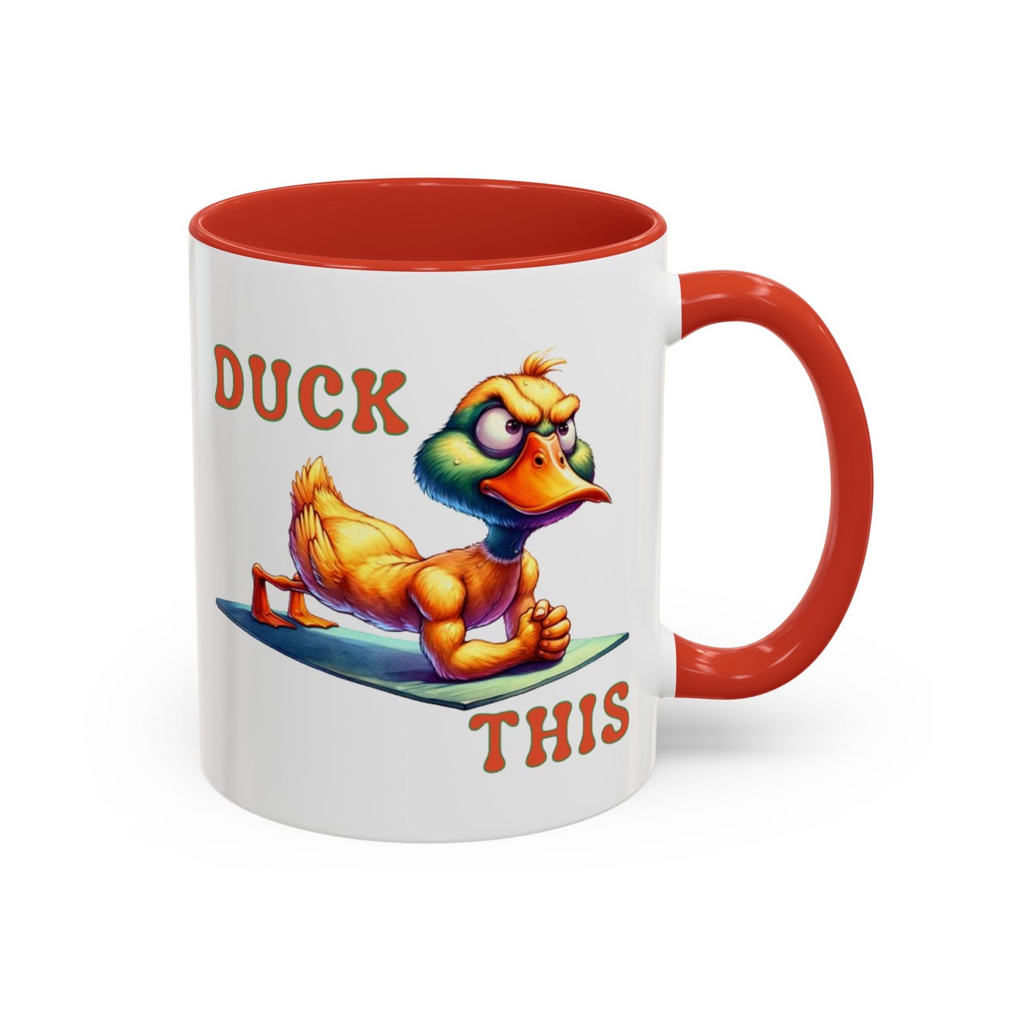 Quirky Duck Yoga Mug - Funny Coffee Cup for Yoga Lovers, Gift for Friends, Exercise Motivation, Duck This Mug