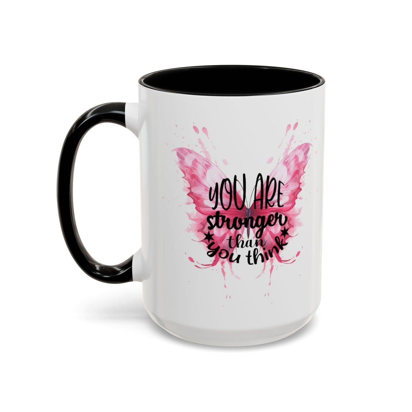 Inspirational Butterfly Coffee Mug, Empowerment Gift, Motivational Drinkware, Self-Care Mug, Butterfly Decor, Pink Mug
