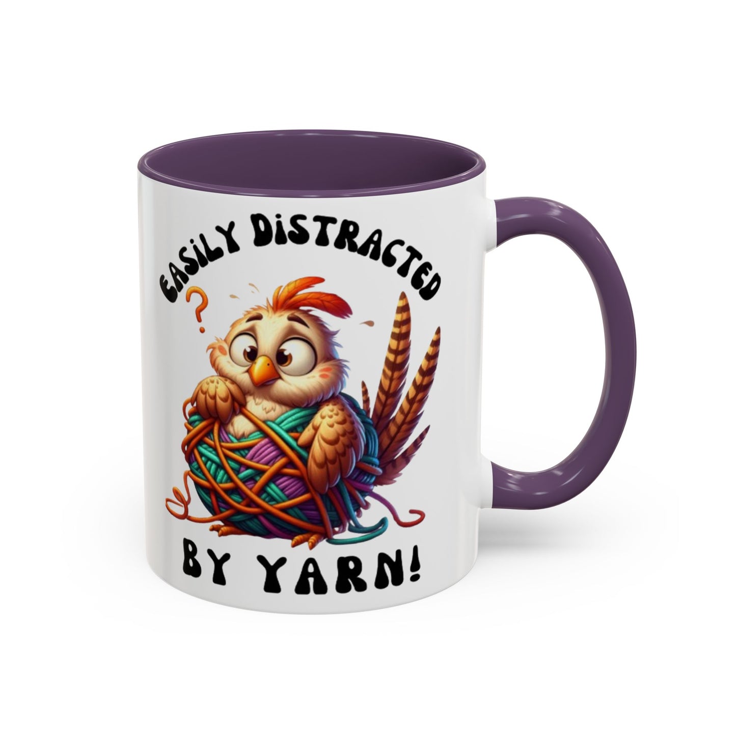 Whimsical Yarn Lover's Coffee Mug – Perfect Gift for Crafters, Crafting Enthusiasts, Cozy Home Decor, Fun Accent Mug