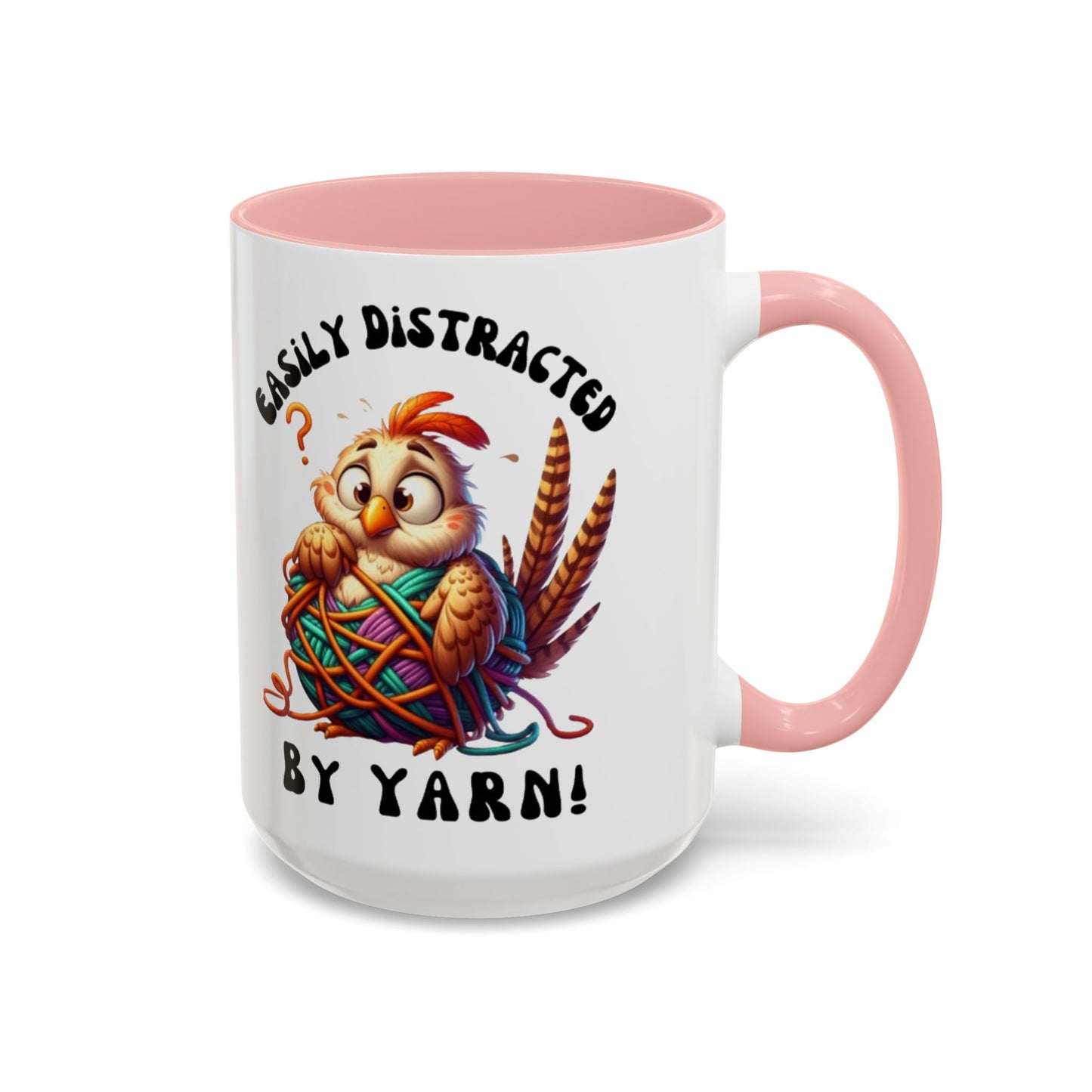Whimsical Yarn Lover's Coffee Mug – Perfect Gift for Crafters, Crafting Enthusiasts, Cozy Home Decor, Fun Accent Mug