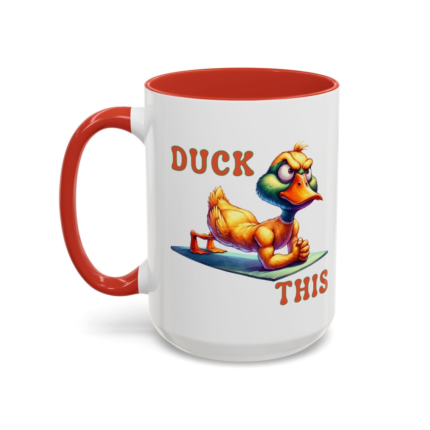 Quirky Duck Yoga Mug - Funny Coffee Cup for Yoga Lovers, Gift for Friends, Exercise Motivation, Duck This Mug