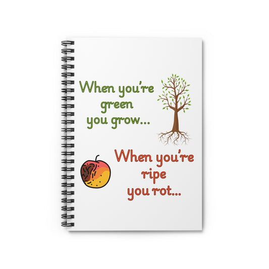 Copy of Whimsical Growth Spiral Notebook - Inspirational Journal, Gift for Students, Eco-Friendly Stationery, Writing Planner, Back to School