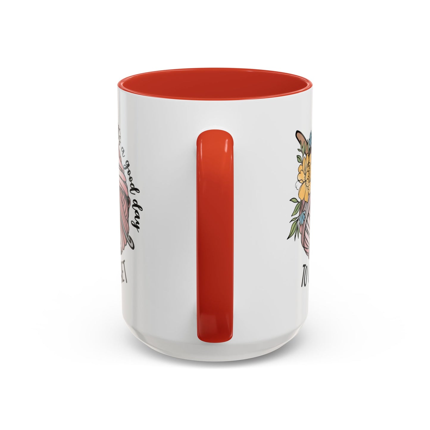 Crochet Lover's Accent Coffee Mug - Perfect Gift for Crafters, Yarn Enthusiasts, Mother's Day, Birthday, or Just Because!