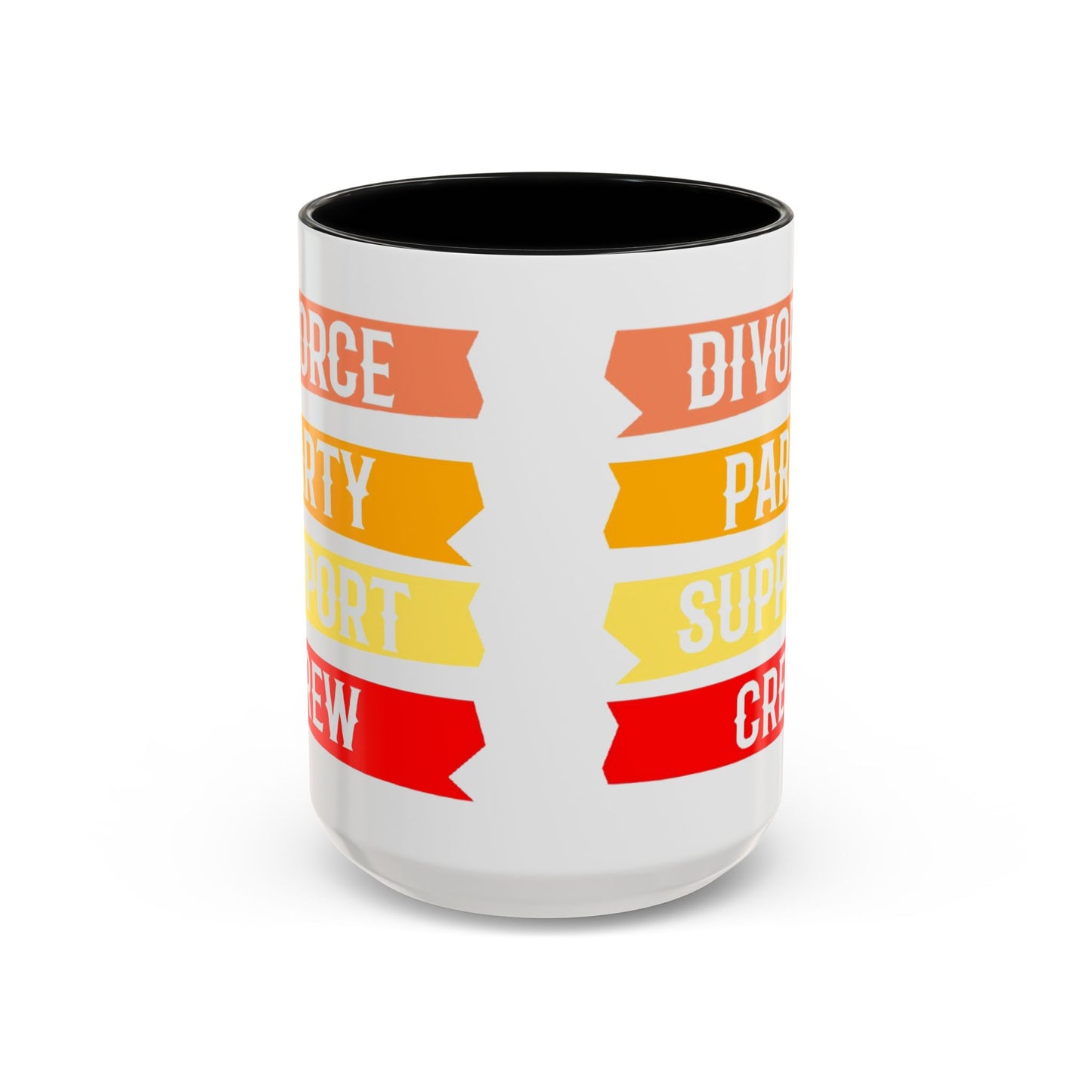 Divorce Party Coffee Mug, Fun Support Crew Mug, Gift for Friends, Celebrate Healing, Offset Accent Mug