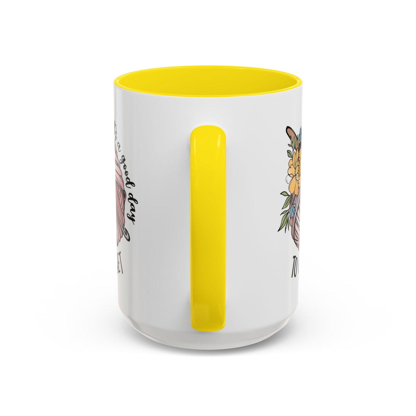 Crochet Lover's Accent Coffee Mug - Perfect Gift for Crafters, Yarn Enthusiasts, Mother's Day, Birthday, or Just Because!