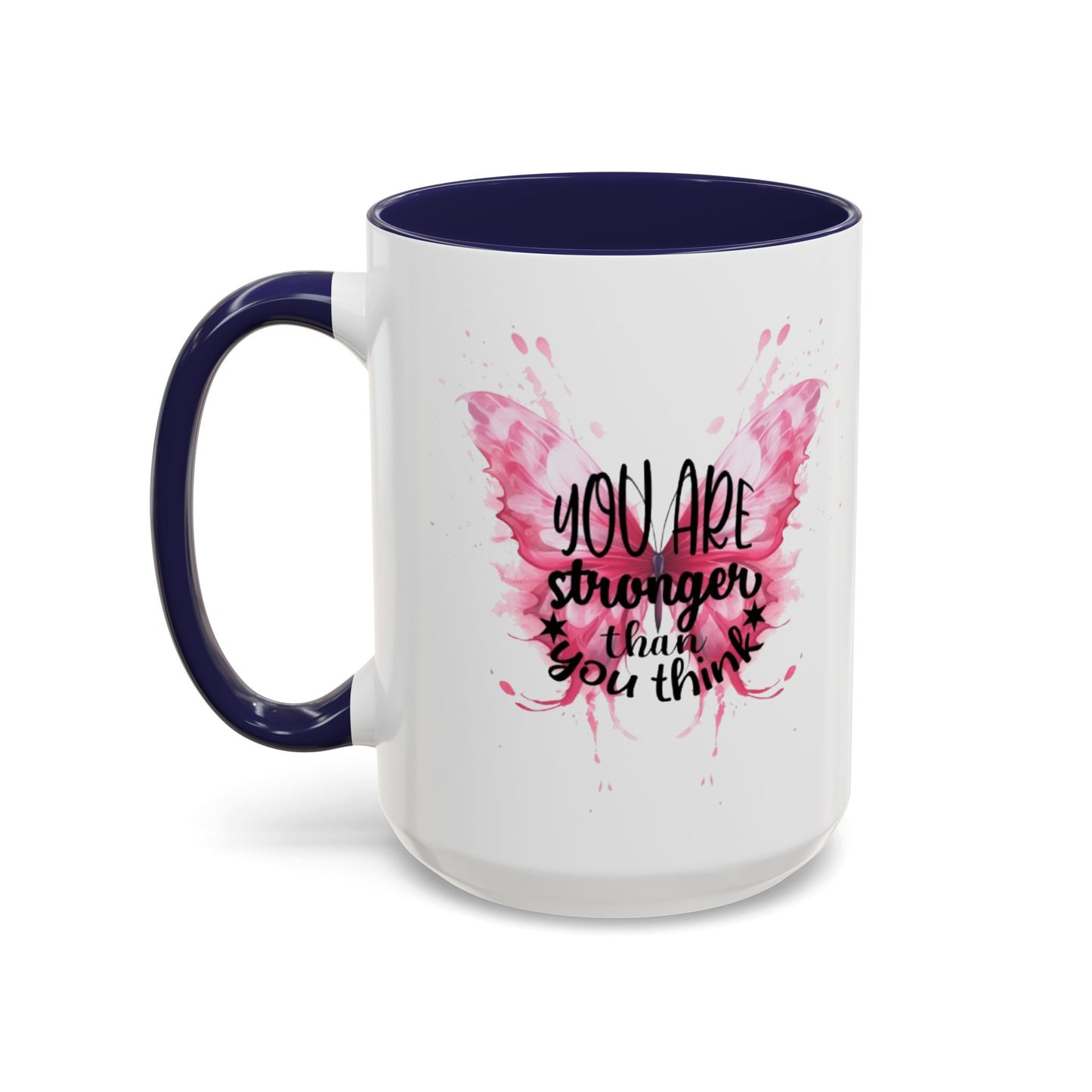 Inspirational Butterfly Coffee Mug, Empowerment Gift, Motivational Drinkware, Self-Care Mug, Butterfly Decor, Pink Mug