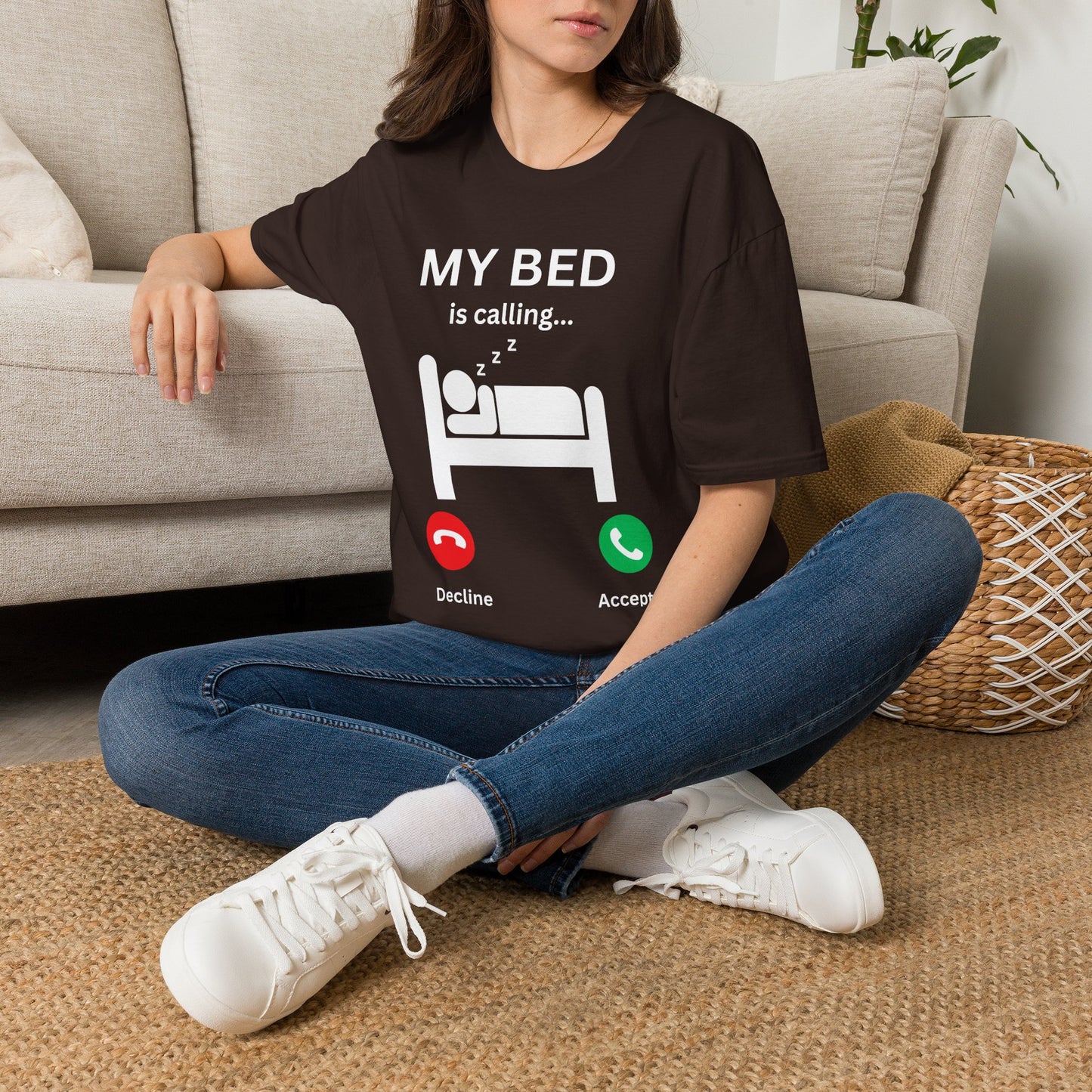 My Bed Is Calling T‑Shirt — Funny Sleep Lover Graphic Tee