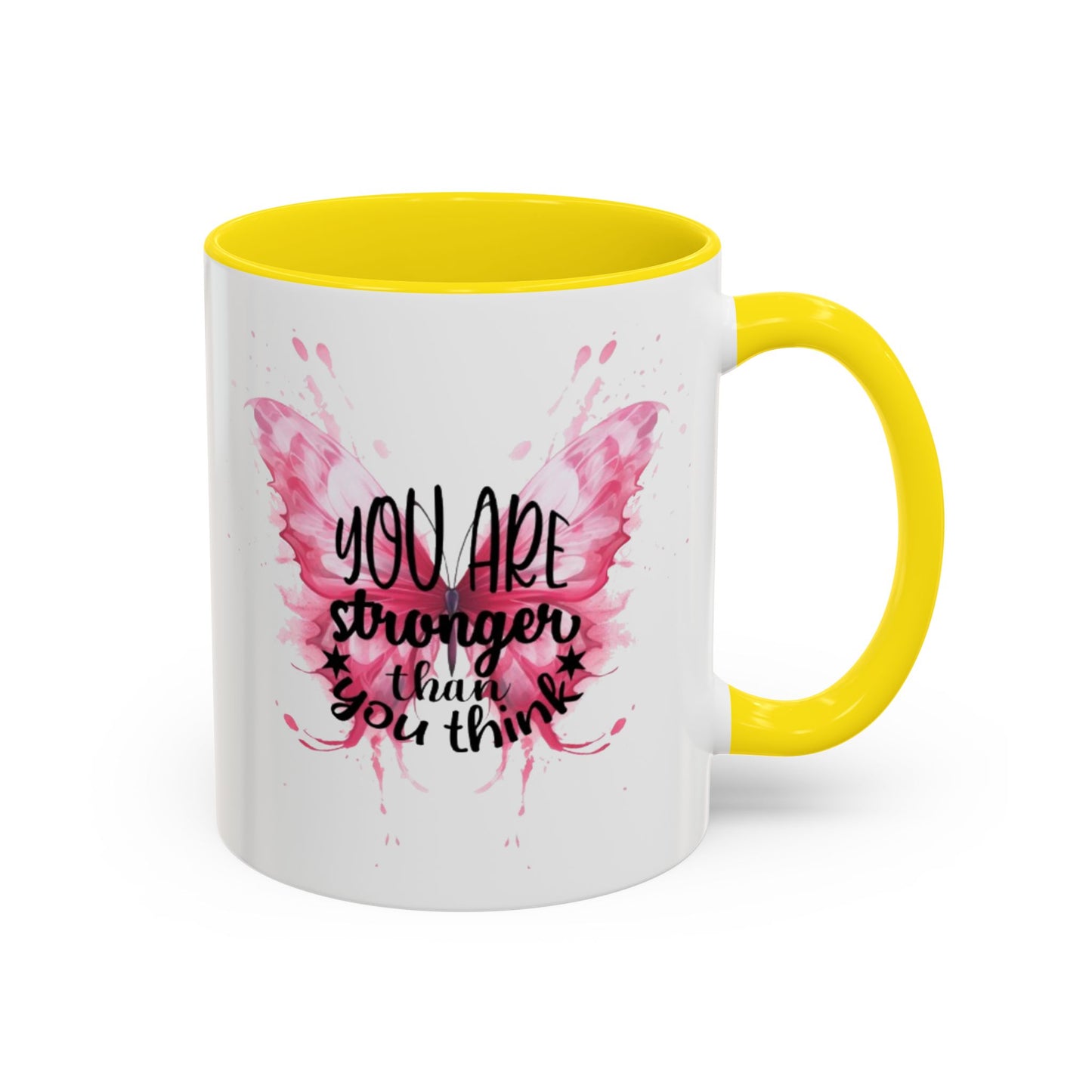 Inspirational Butterfly Coffee Mug, Empowerment Gift, Motivational Drinkware, Self-Care Mug, Butterfly Decor, Pink Mug
