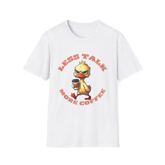 Coffee Lover Unisex T-Shirt - Less Talk More Coffee, Funny Gift for Baristas, Perfect for Casual Wear, Coffee Enthusiast, Birthday Gift