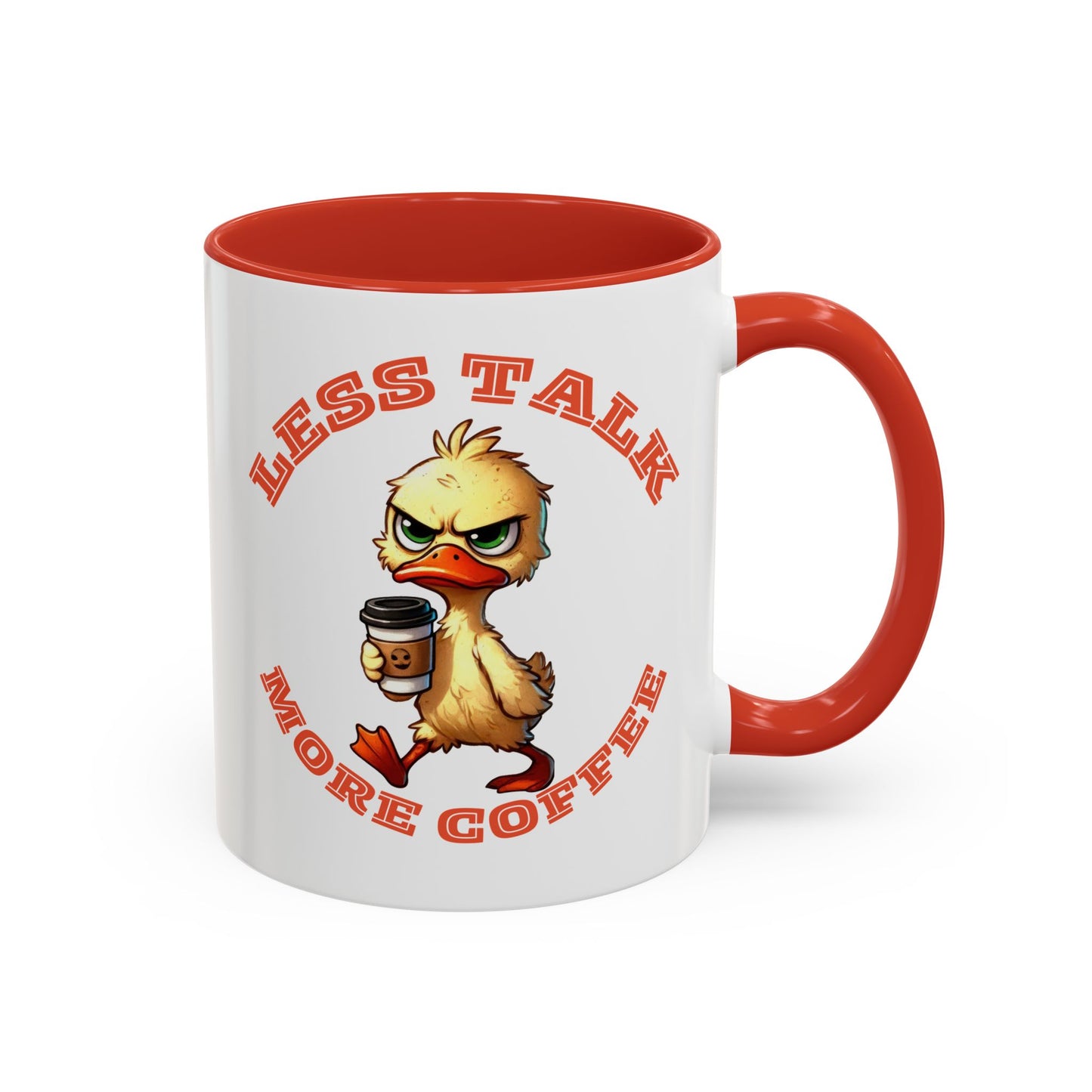 Funny Duck Coffee Mug - Less Talk More Coffee - Perfect for Coffee Lovers