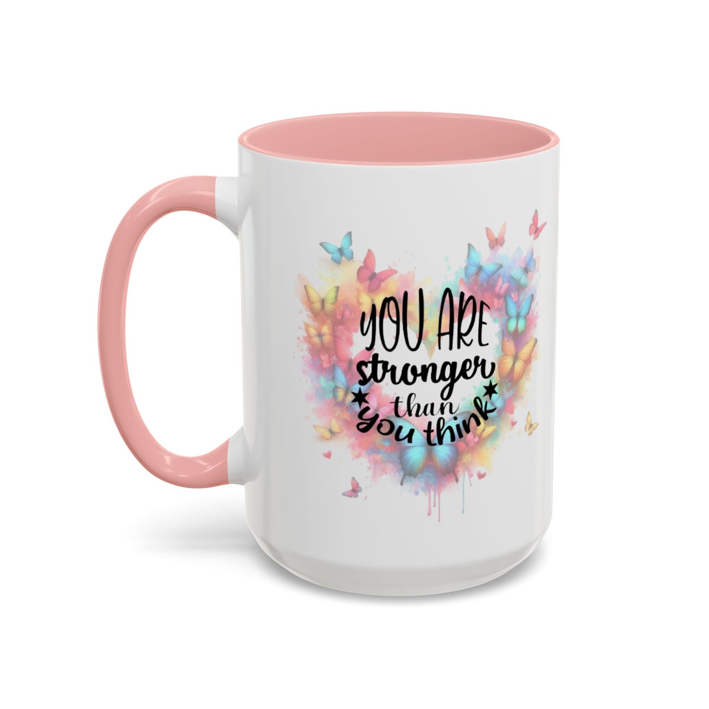 Inspirational Butterfly Coffee Mug, Motivational Gift for Friends, Colorful Mug for Tea Lover, Positive Affirmation, Self-Care Sip