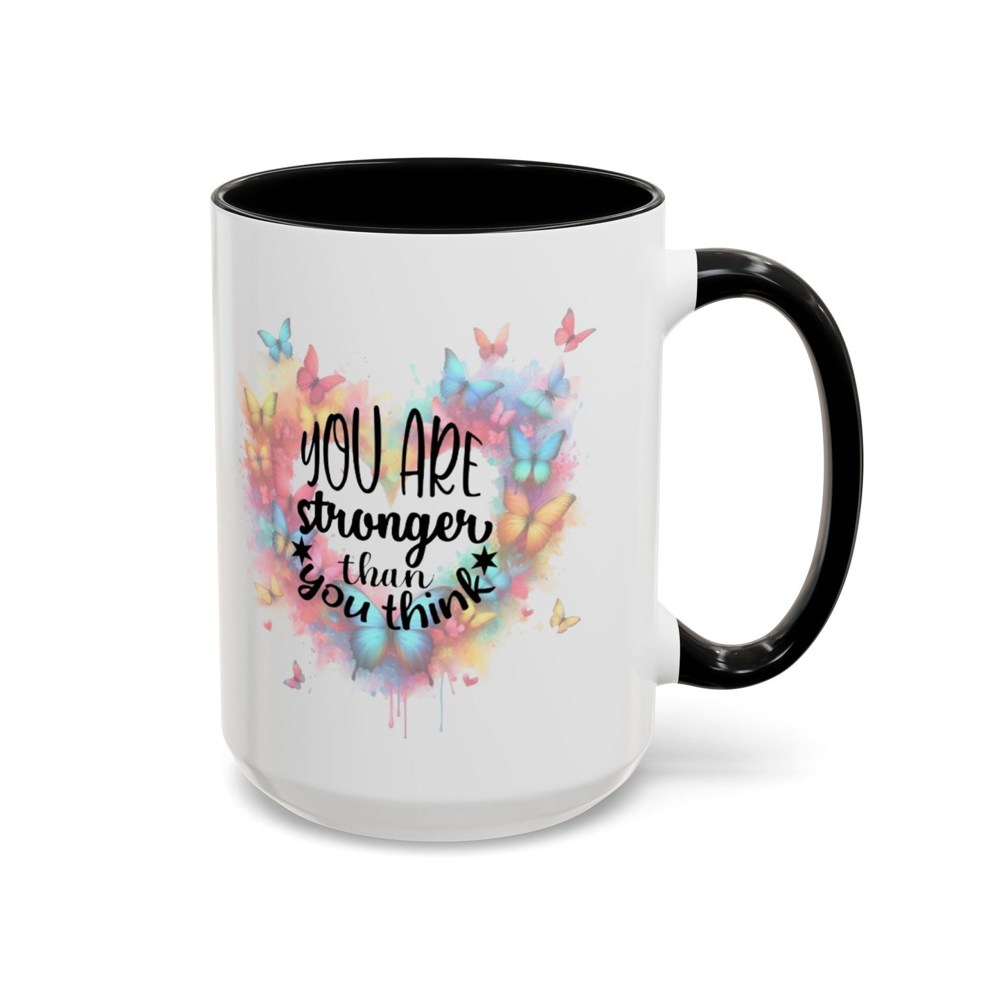 Inspirational Butterfly Coffee Mug, Motivational Gift for Friends, Colorful Mug for Tea Lover, Positive Affirmation, Self-Care Sip