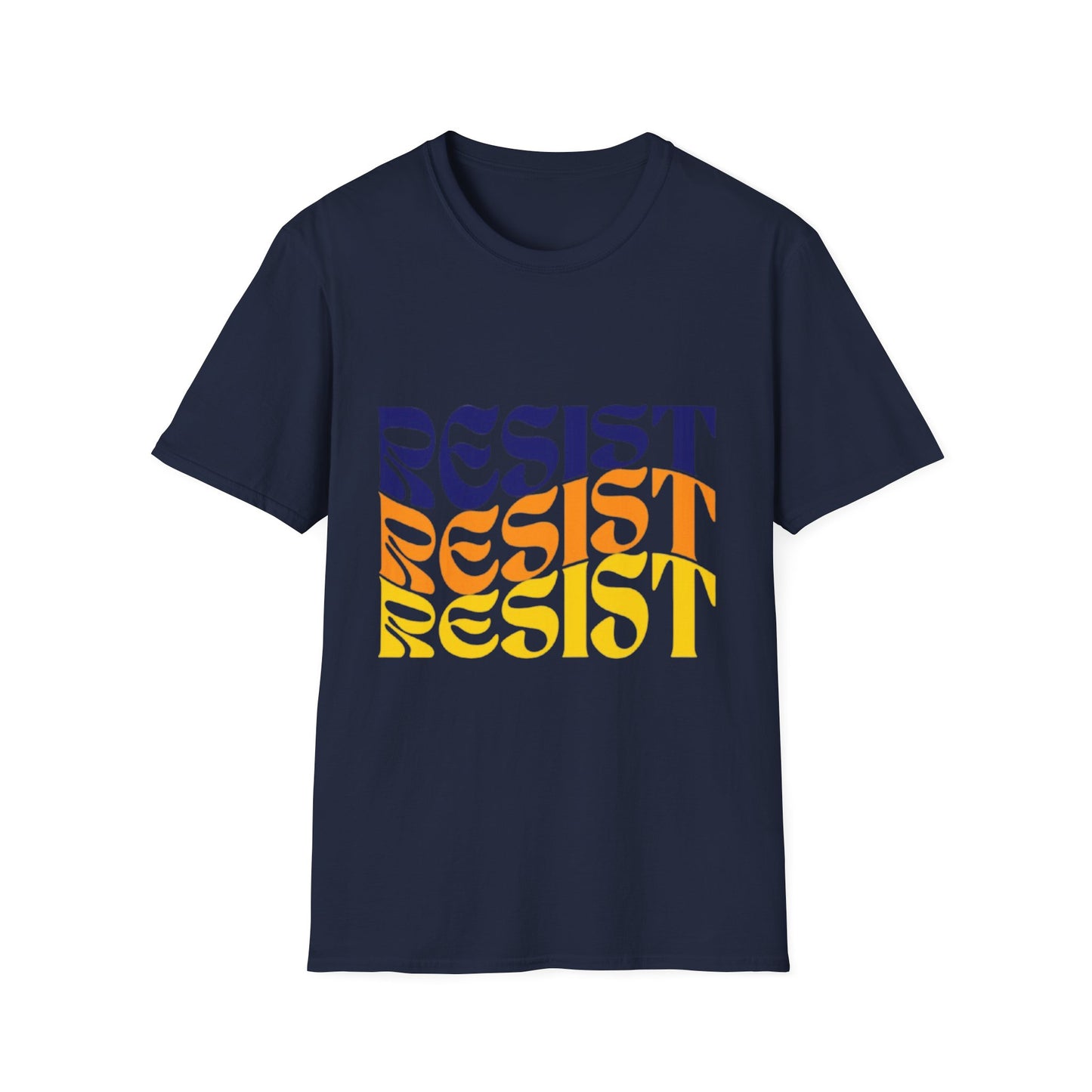 Unisex Softstyle T-Shirt - Bold 'RESIST' Graphic Tee for Activism and Empowerment