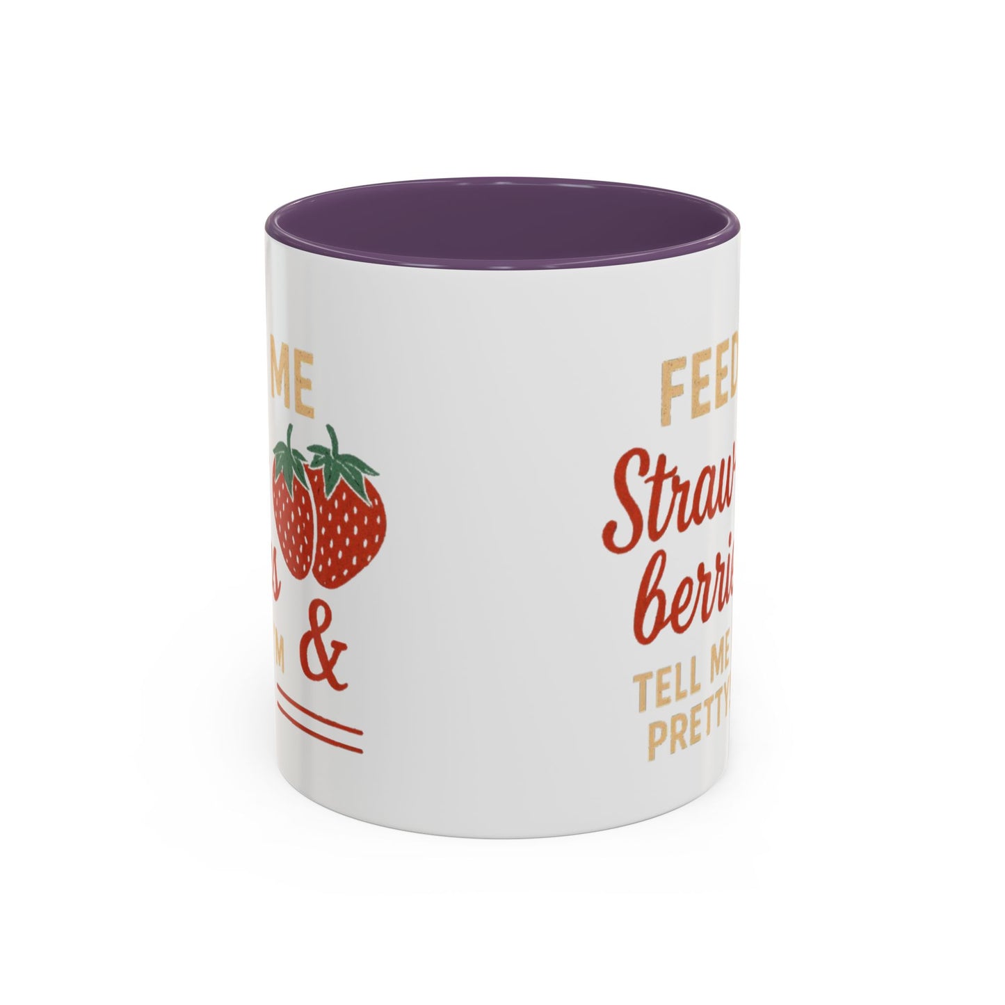 Cute Strawberry Themed Accent Coffee Mug - Perfect for Gifts, Home, Kitchen, Birthday, Fun Quotes