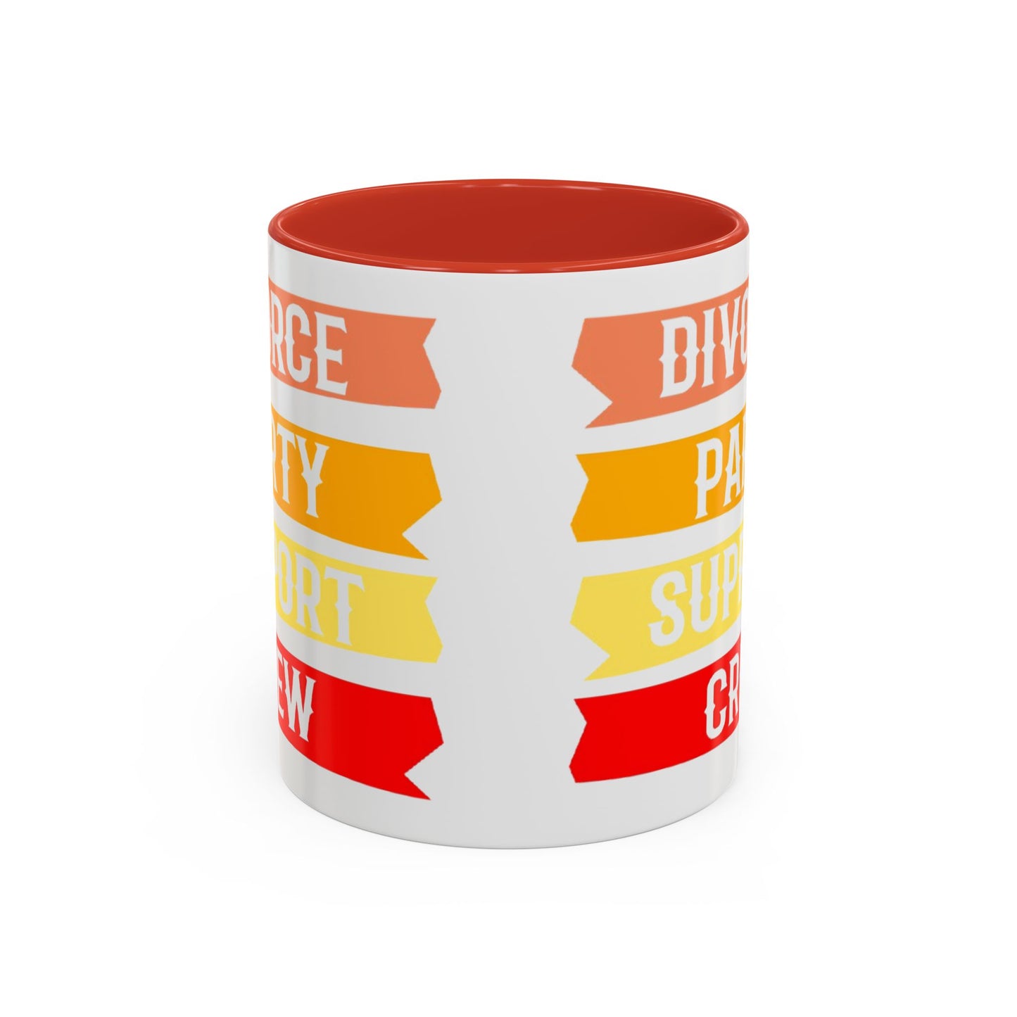 Divorce Party Coffee Mug, Fun Support Crew Mug, Gift for Friends, Celebrate Healing, Offset Accent Mug