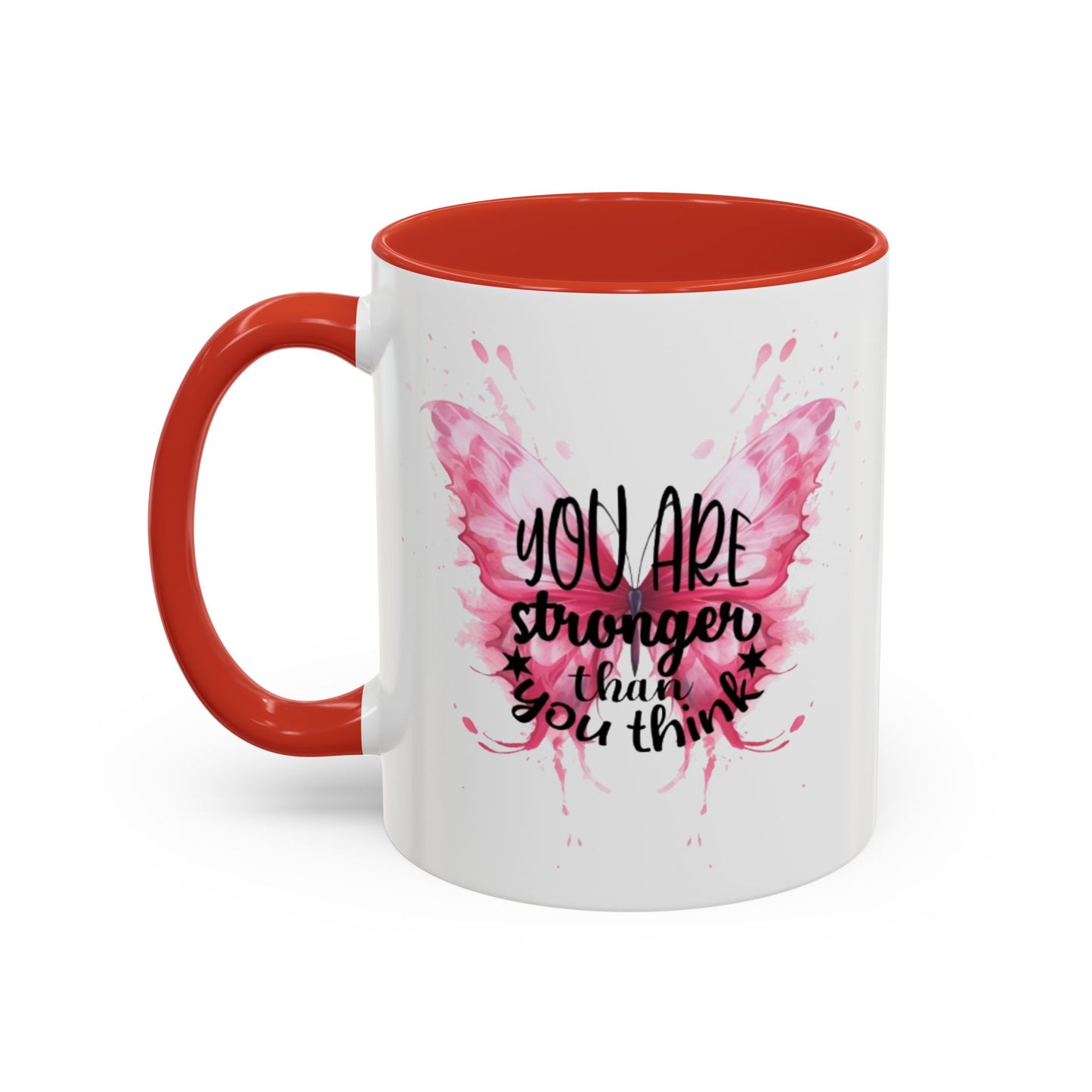 Inspirational Butterfly Coffee Mug, Empowerment Gift, Motivational Drinkware, Self-Care Mug, Butterfly Decor, Pink Mug