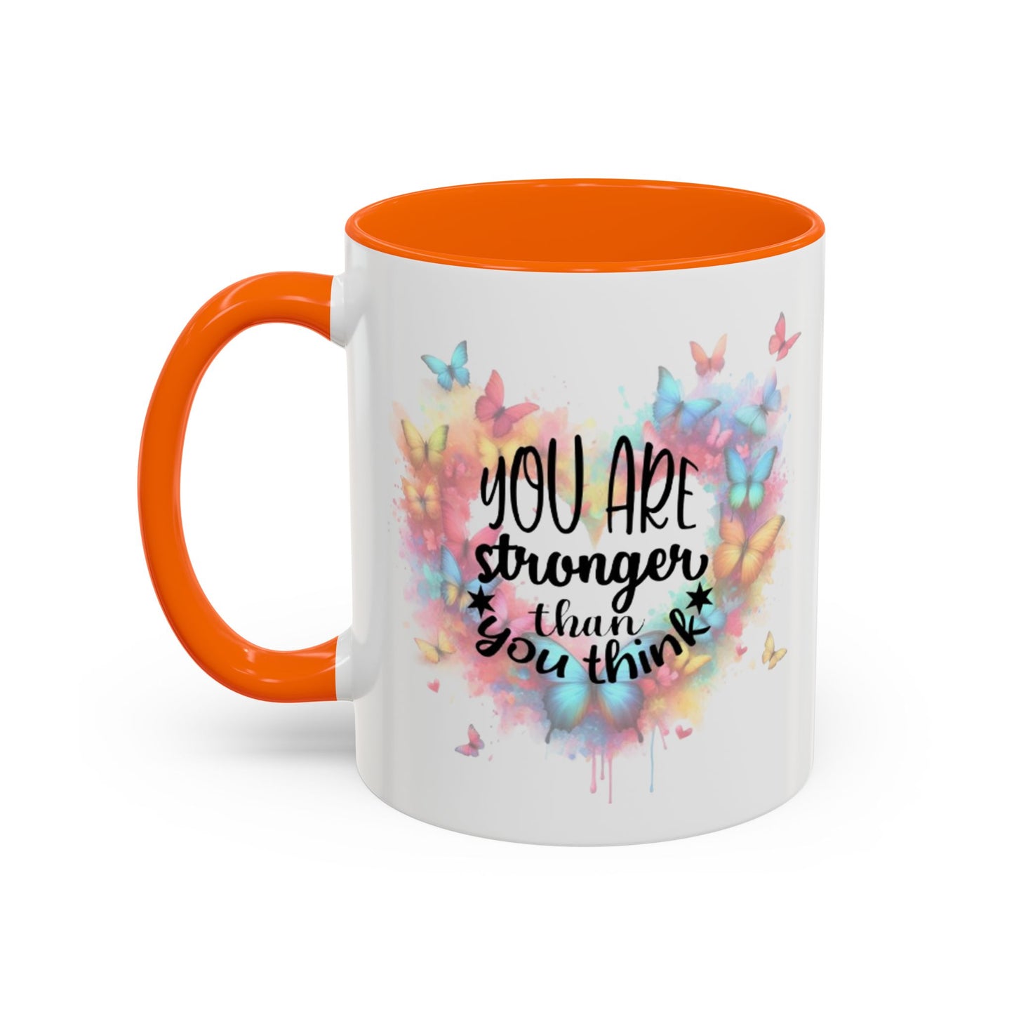 Inspirational Butterfly Coffee Mug, Motivational Gift for Friends, Colorful Mug for Tea Lover, Positive Affirmation, Self-Care Sip