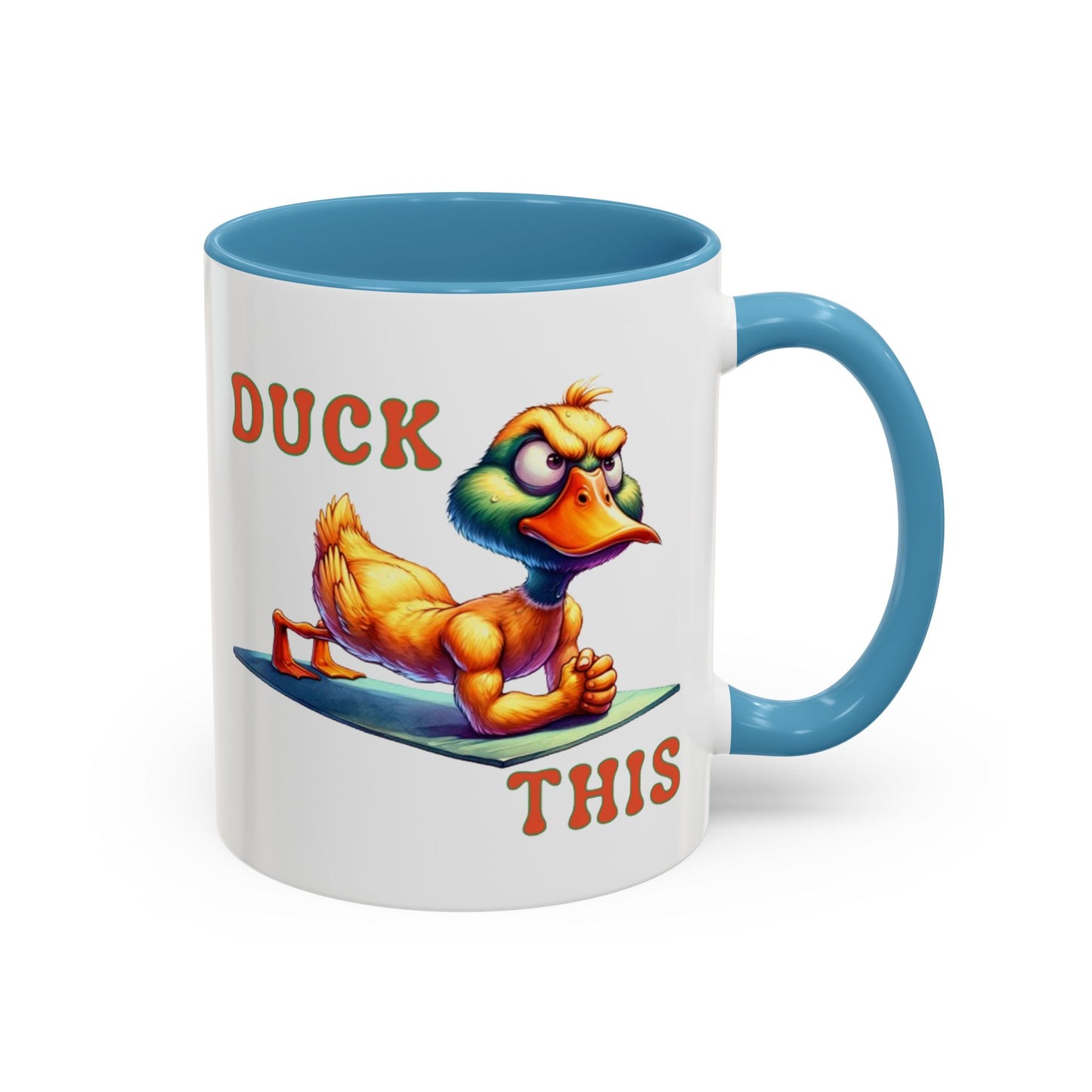 Quirky Duck Yoga Mug - Funny Coffee Cup for Yoga Lovers, Gift for Friends, Exercise Motivation, Duck This Mug