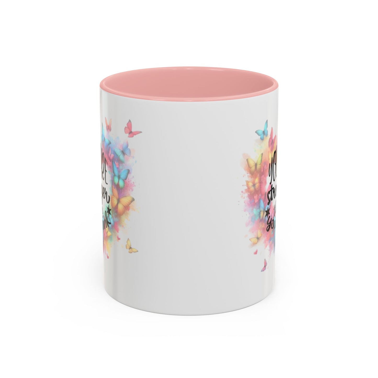 Inspirational Butterfly Coffee Mug, Motivational Gift for Friends, Colorful Mug for Tea Lover, Positive Affirmation, Self-Care Sip