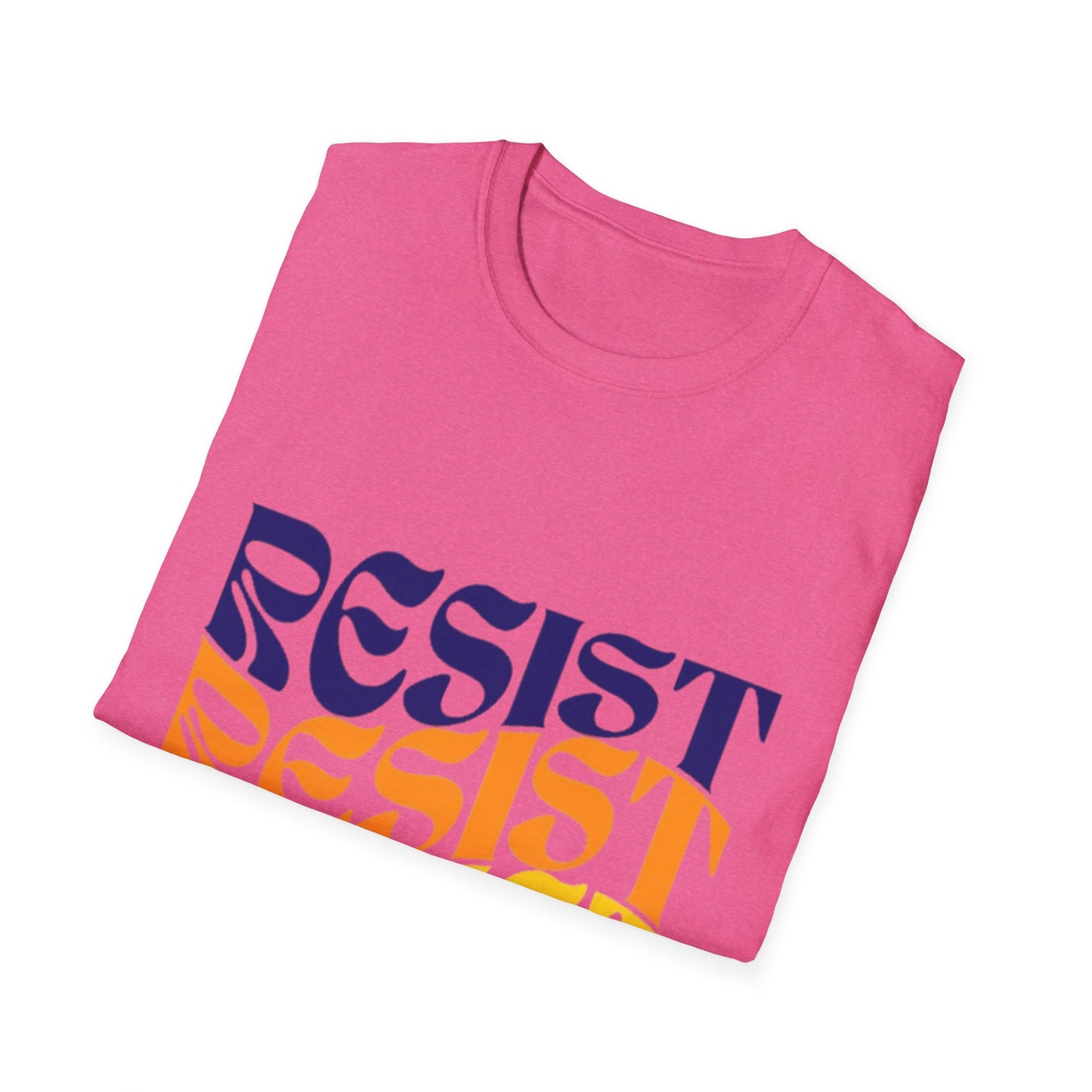 Unisex Softstyle T-Shirt - Bold 'RESIST' Graphic Tee for Activism and Empowerment