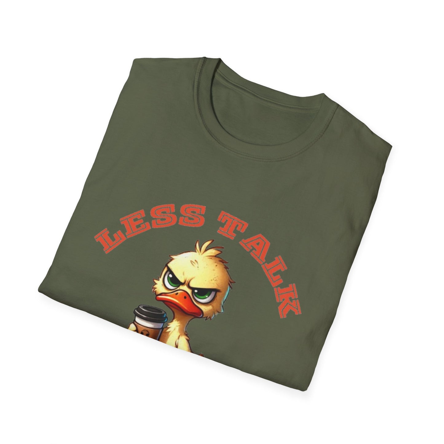 Coffee Lover Unisex T-Shirt - Less Talk More Coffee, Funny Gift for Baristas, Perfect for Casual Wear, Coffee Enthusiast, Birthday Gift