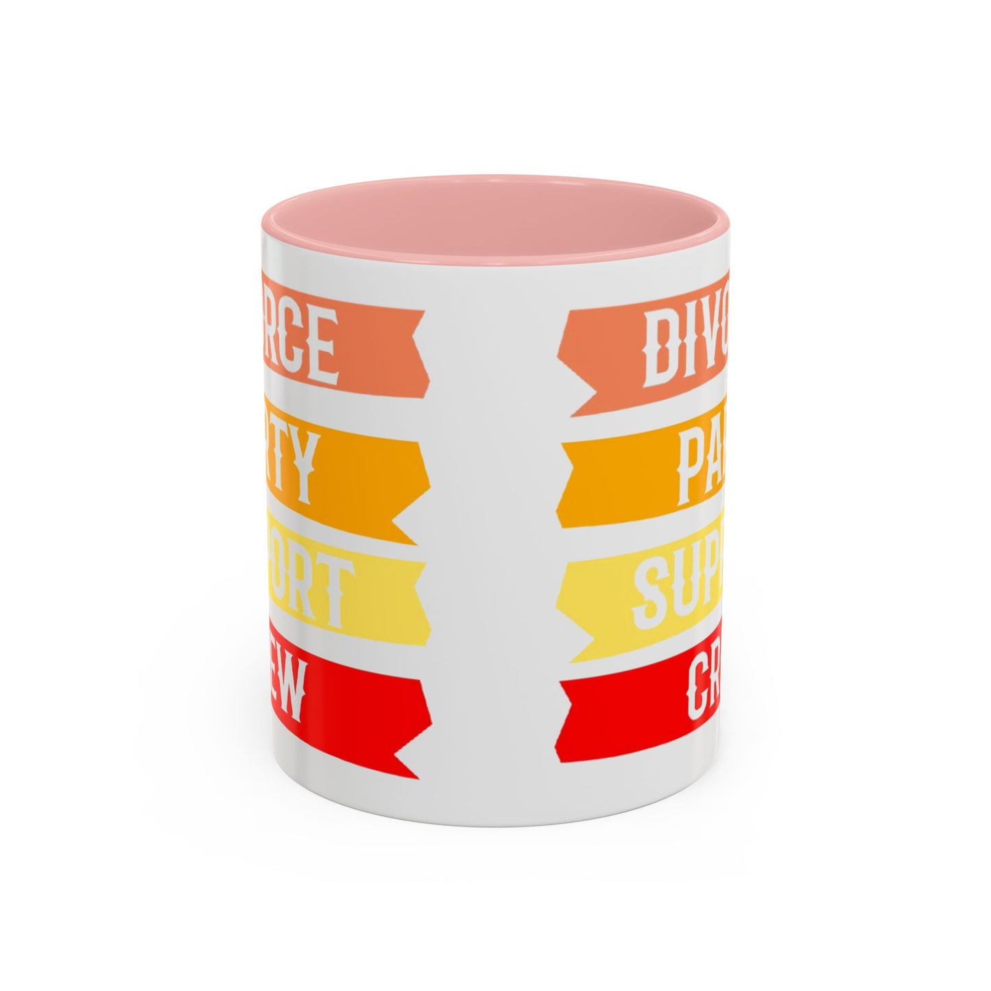 Divorce Party Coffee Mug, Fun Support Crew Mug, Gift for Friends, Celebrate Healing, Offset Accent Mug