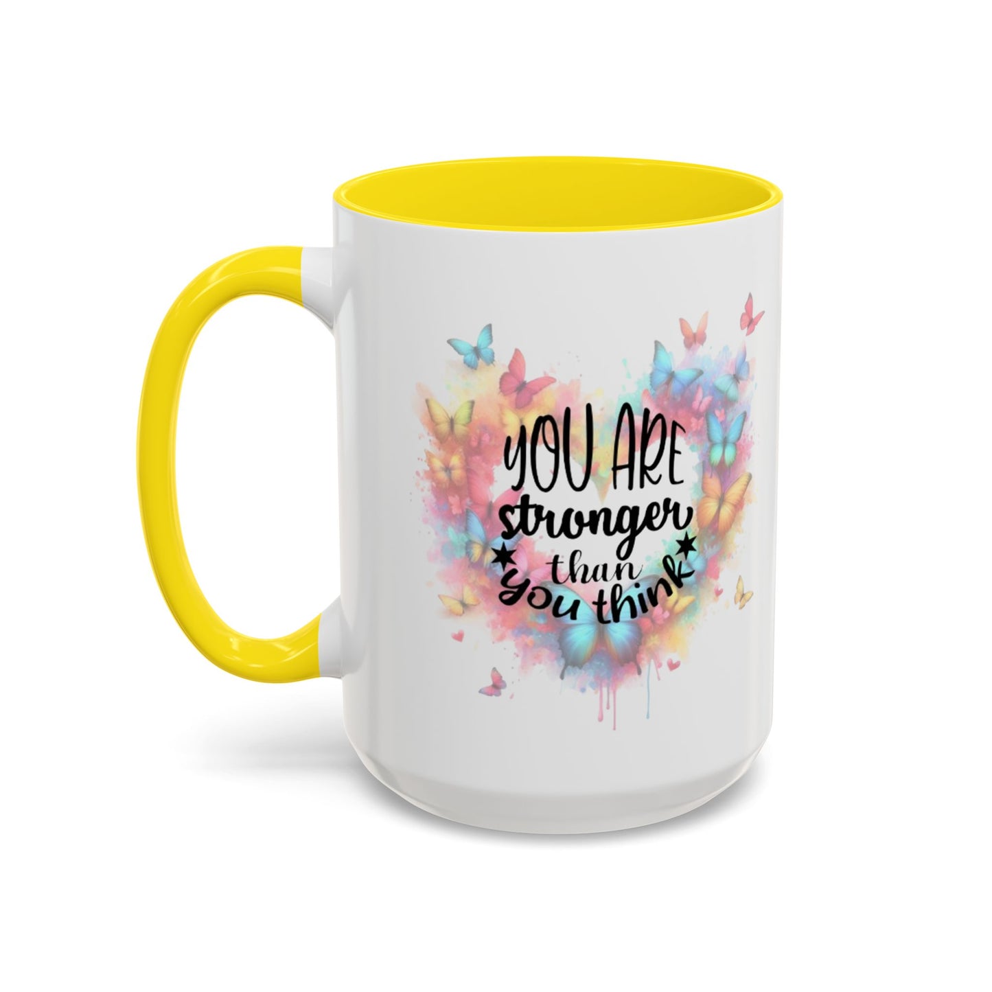 Inspirational Butterfly Coffee Mug, Motivational Gift for Friends, Colorful Mug for Tea Lover, Positive Affirmation, Self-Care Sip