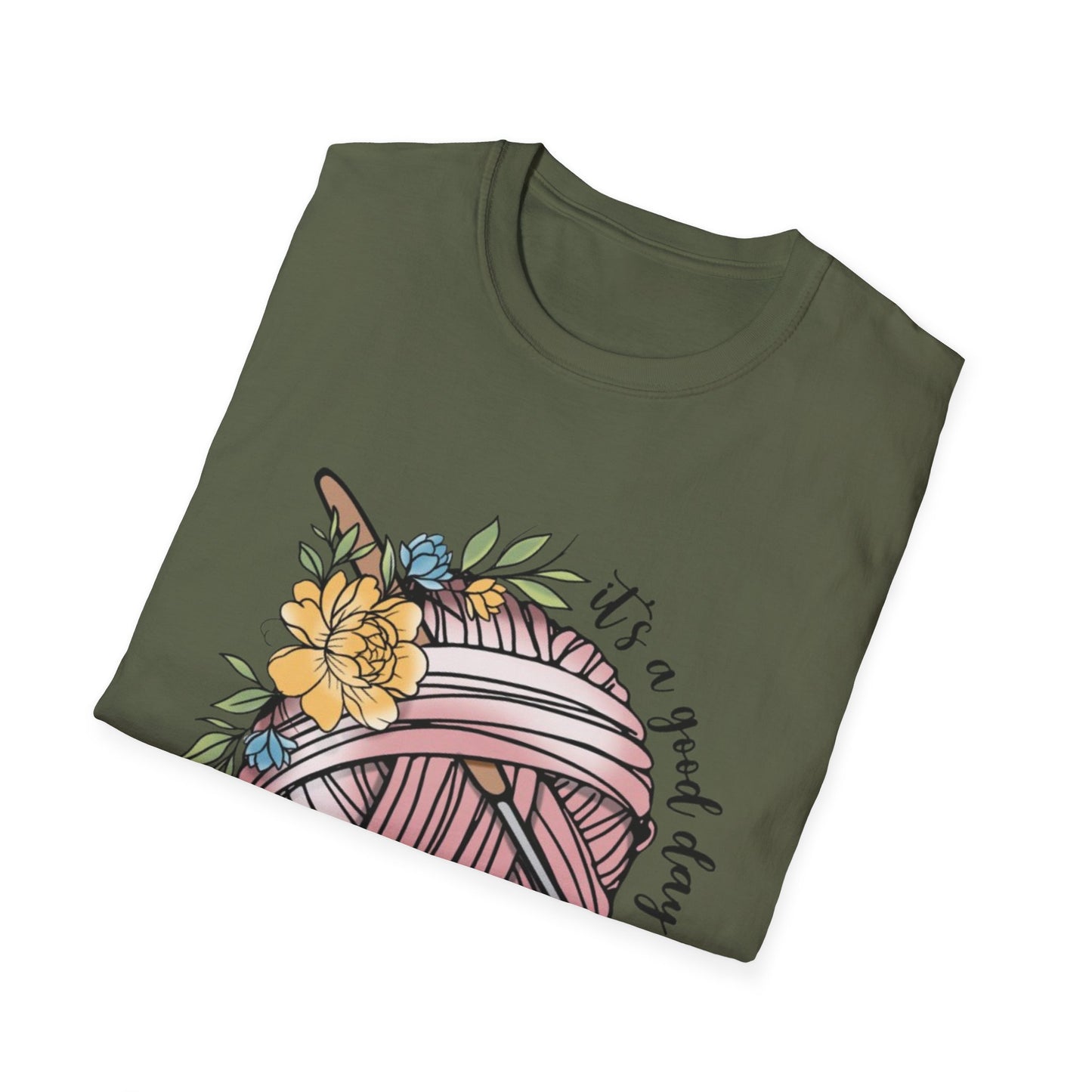 Crochet Lover's Unisex Softstyle T-Shirt - Perfect Gift for Crafters, Summer Tee, Handmade Art Apparel, Yarn Enthusiasts, Crochet Day!